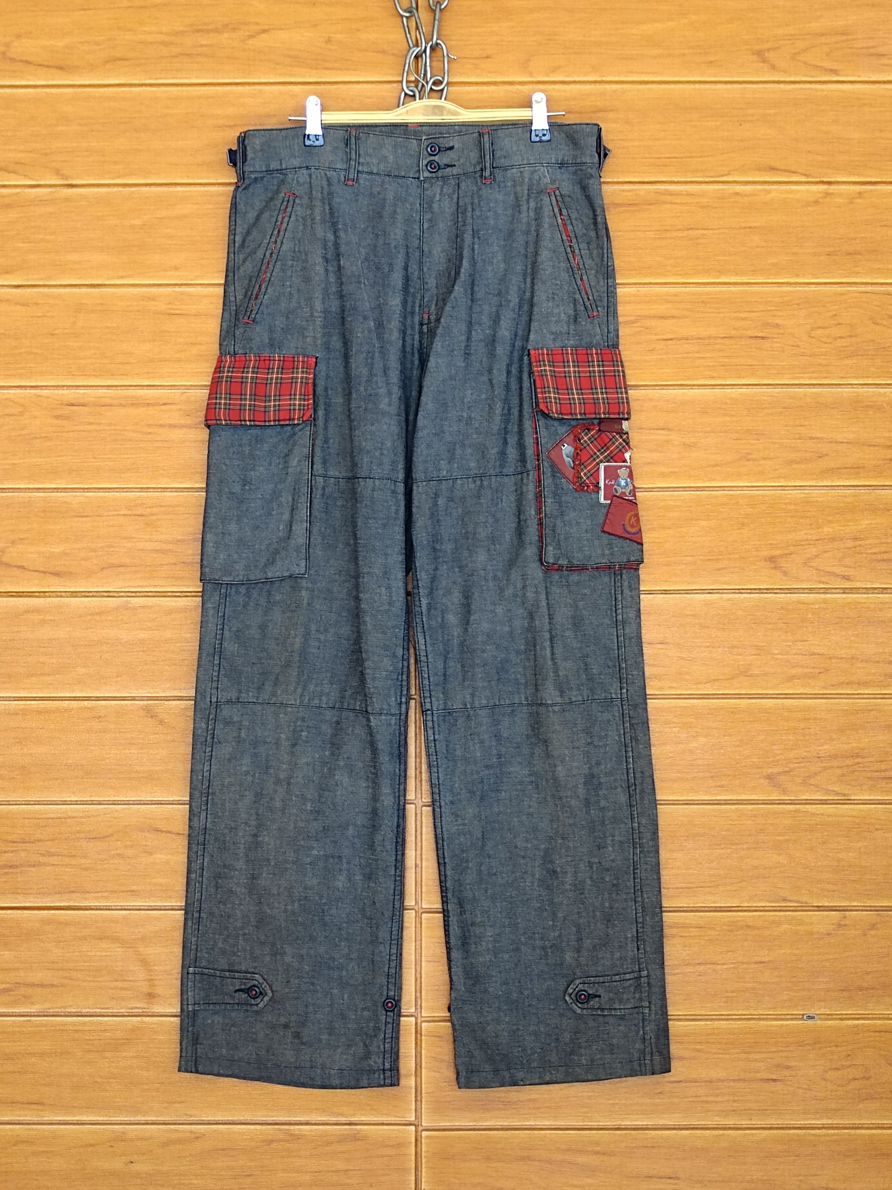 Karl Helmut Vintage KARL HELMUT Patchwork Baggy Cargo Denim Pants Size US 32 / EU 48 - 2 Thumbnail