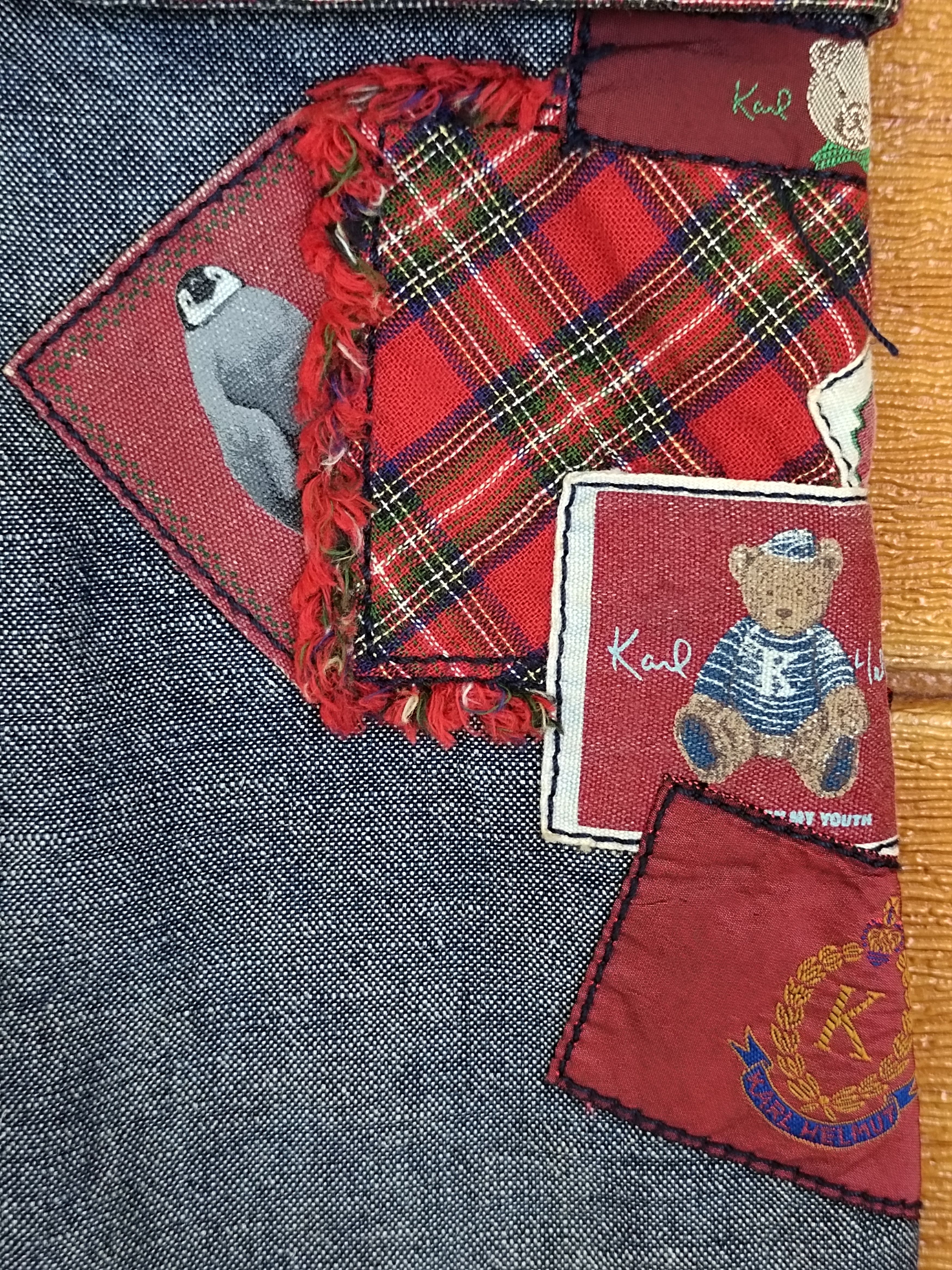 Karl Helmut Vintage KARL HELMUT Patchwork Baggy Cargo Denim Pants Size US 32 / EU 48 - 5 Thumbnail