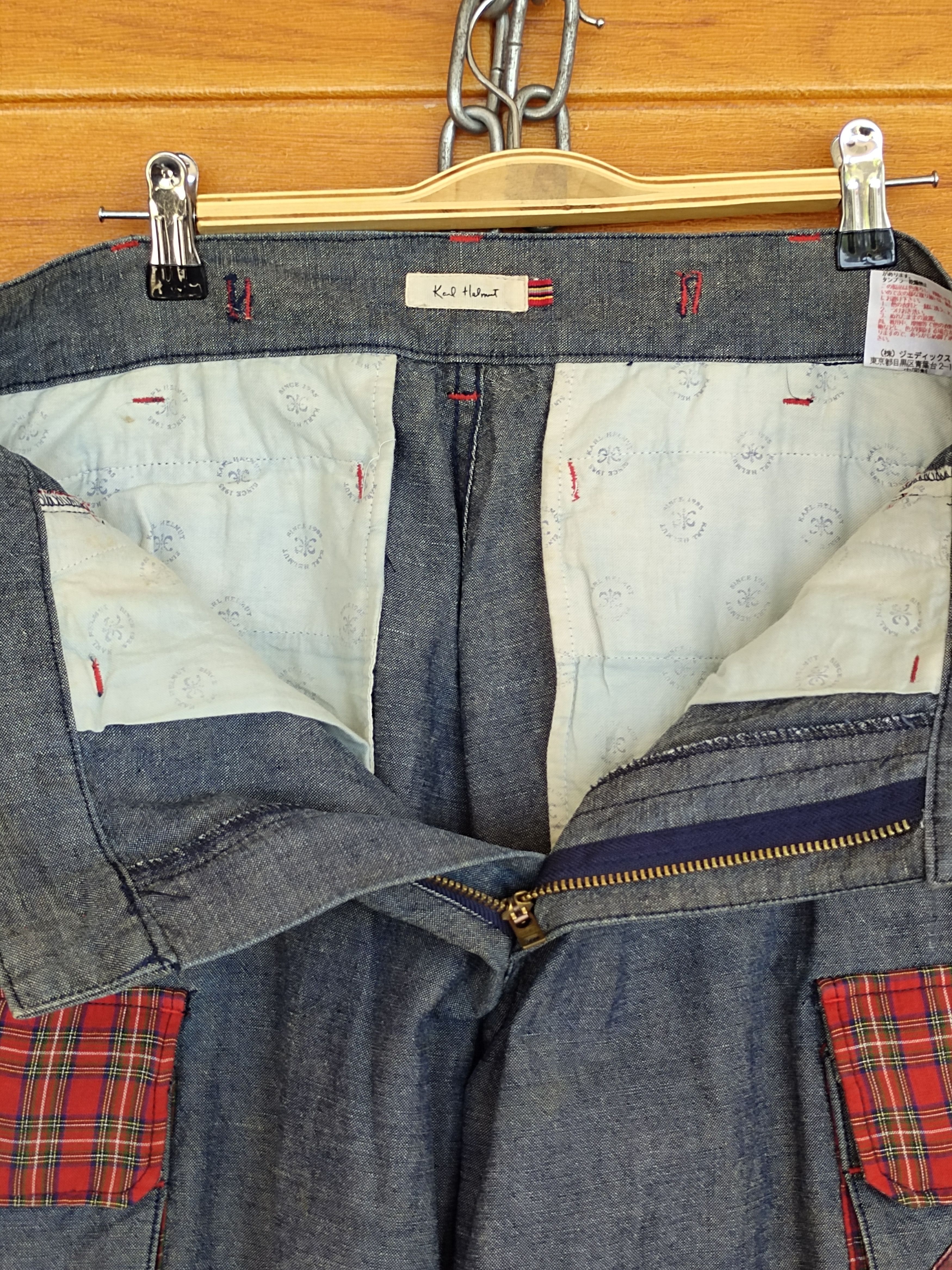 Karl Helmut Vintage KARL HELMUT Patchwork Baggy Cargo Denim Pants Size US 32 / EU 48 - 22 Thumbnail