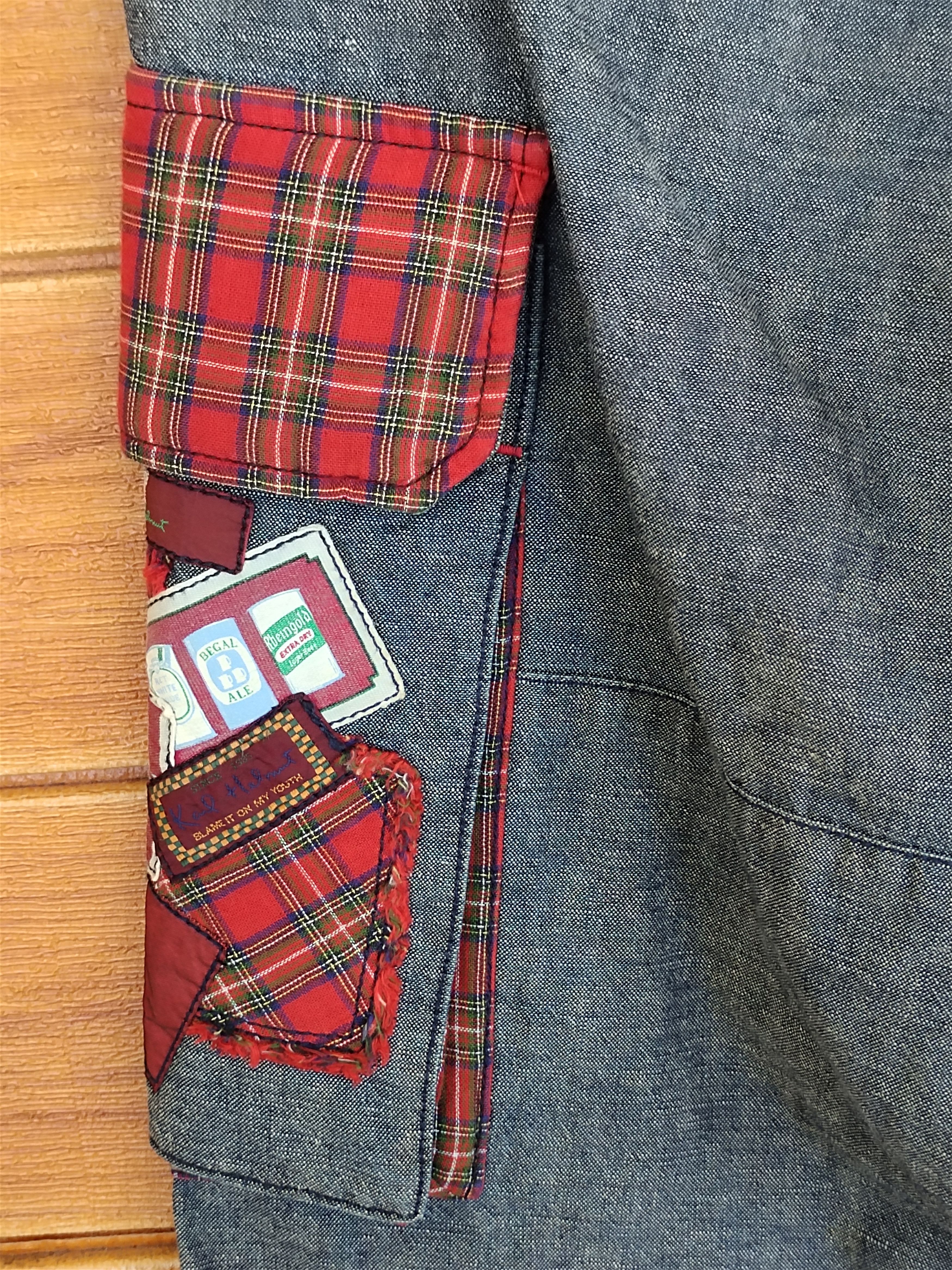 Karl Helmut Vintage KARL HELMUT Patchwork Baggy Cargo Denim Pants Size US 32 / EU 48 - 15 Thumbnail
