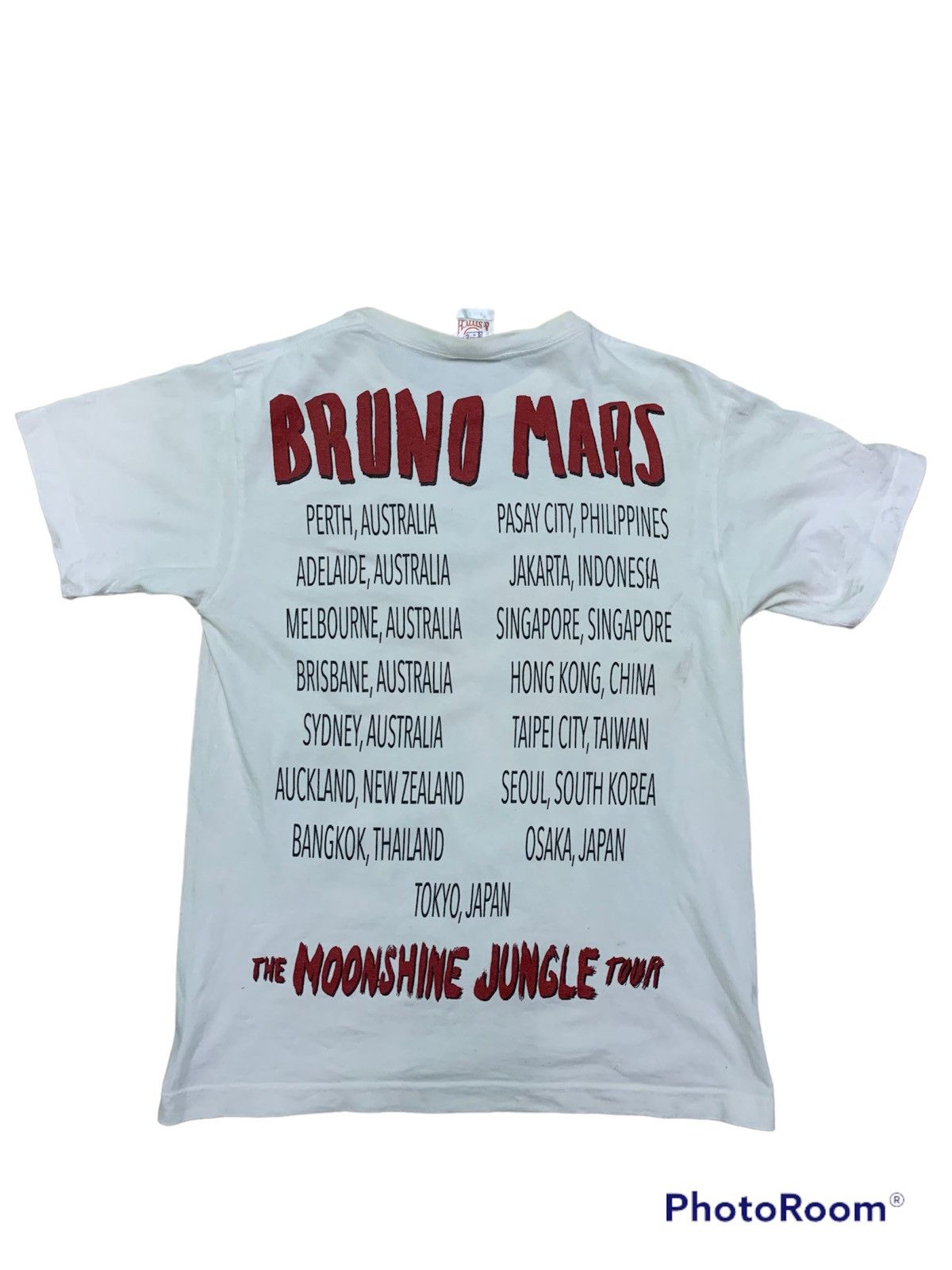 Band Tees × Vintage Bruno Mars The Moonshine Jungle 2013 Tour T Shirt Size US S / EU 44-46 / 1 - 2 Thumbnail