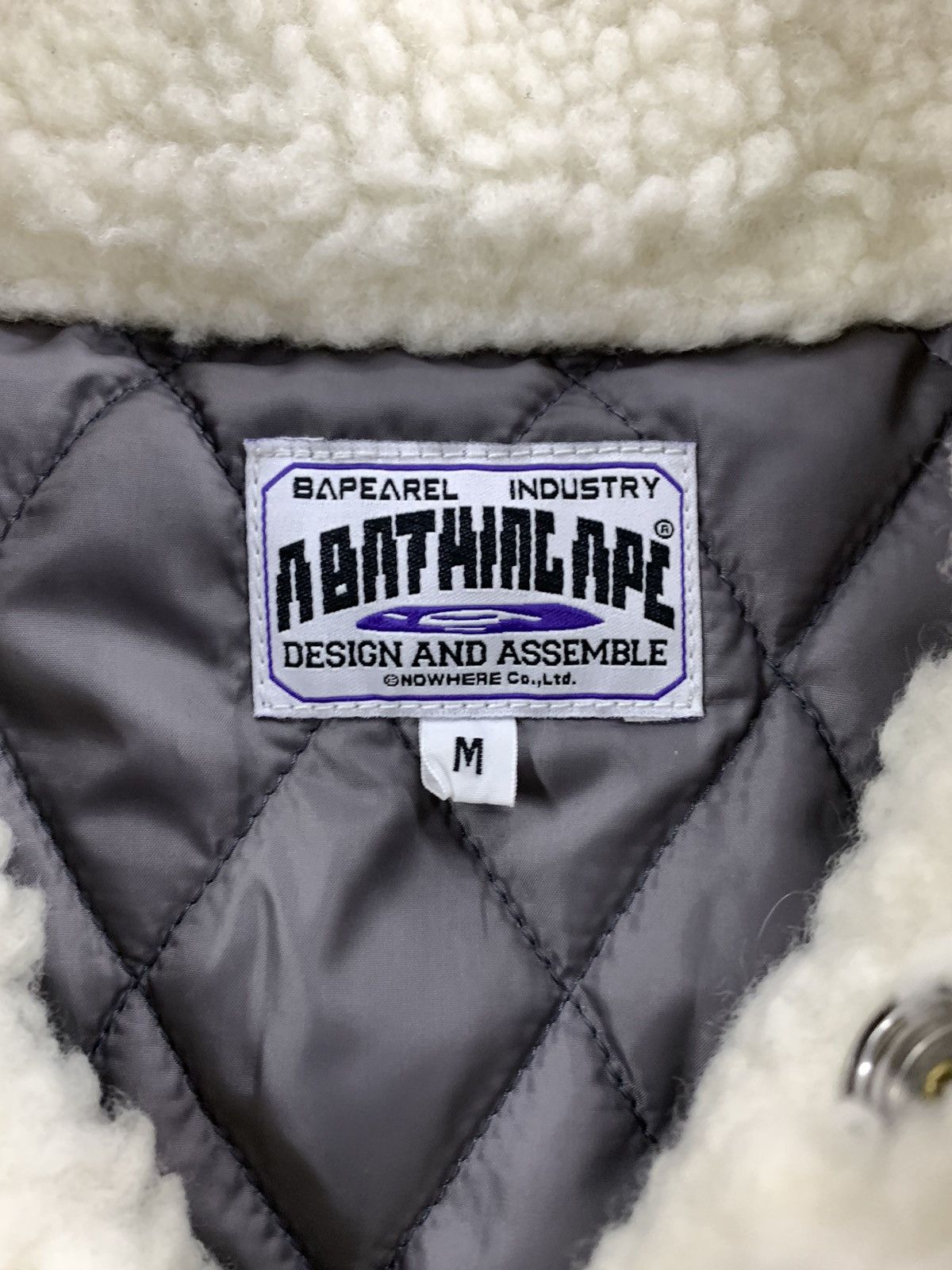 Bape Flannel Sherpa Quilt Lined Primaloft Snap Jacket Size US M / EU 48-50 / 2 - 6 Thumbnail