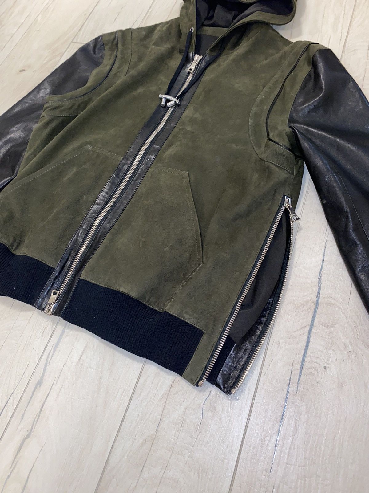 Balmain Balmain Destroyed Logo Biker Leather Jacket Size US L / EU 52-54 / 3 - 8 Thumbnail