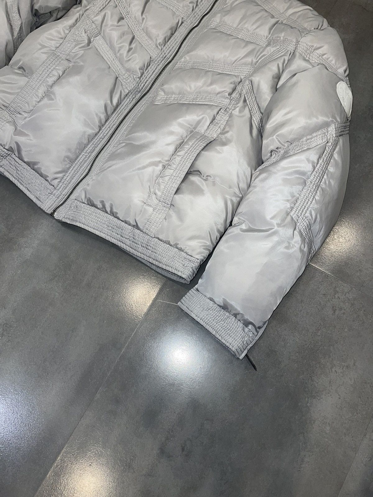 Versace Versace Technical Biker Grey Puffer Down Jacket Size US L / EU 52-54 / 3 - 5 Thumbnail