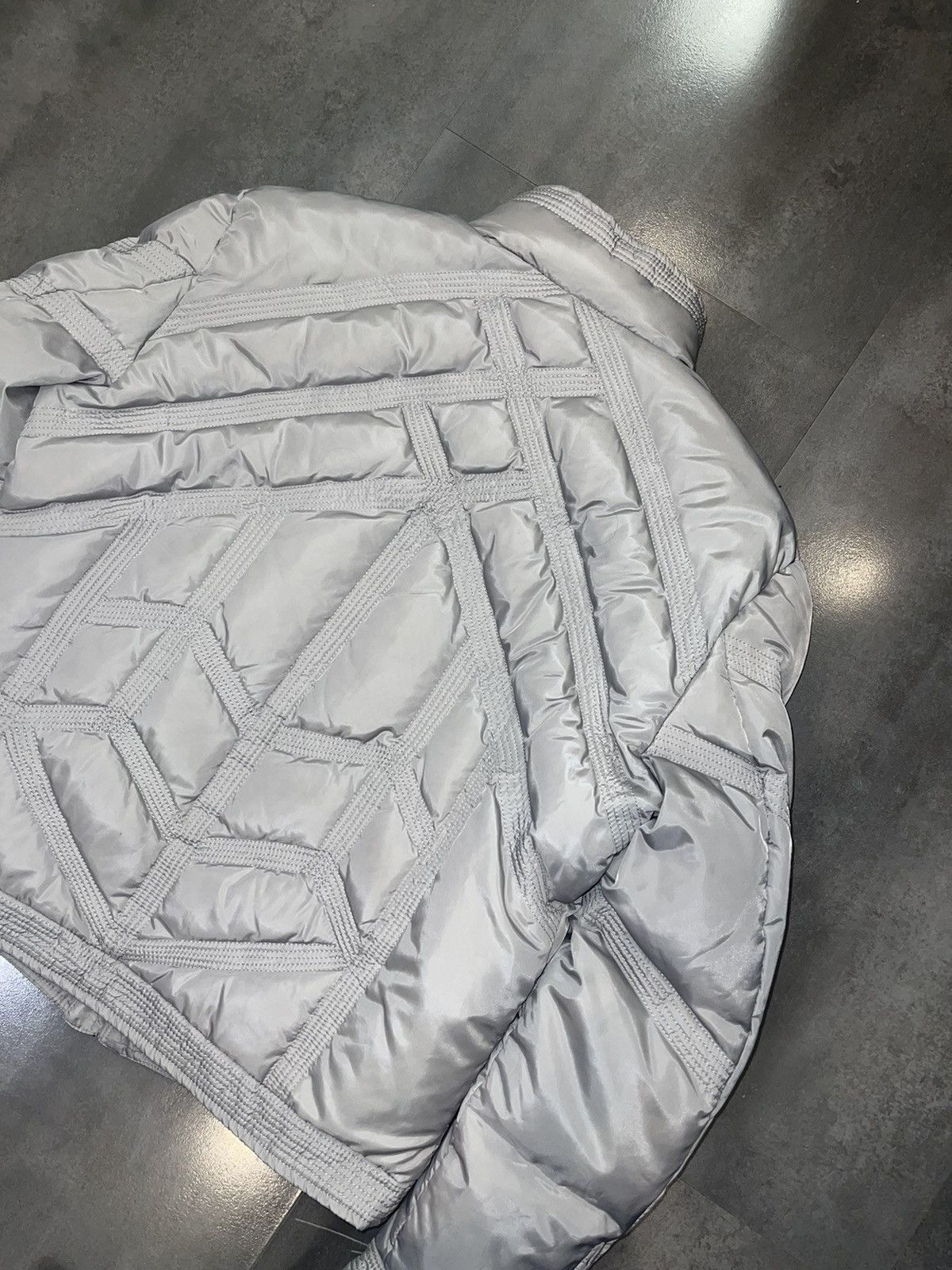 Versace Versace Technical Biker Grey Puffer Down Jacket Size US L / EU 52-54 / 3 - 14 Thumbnail