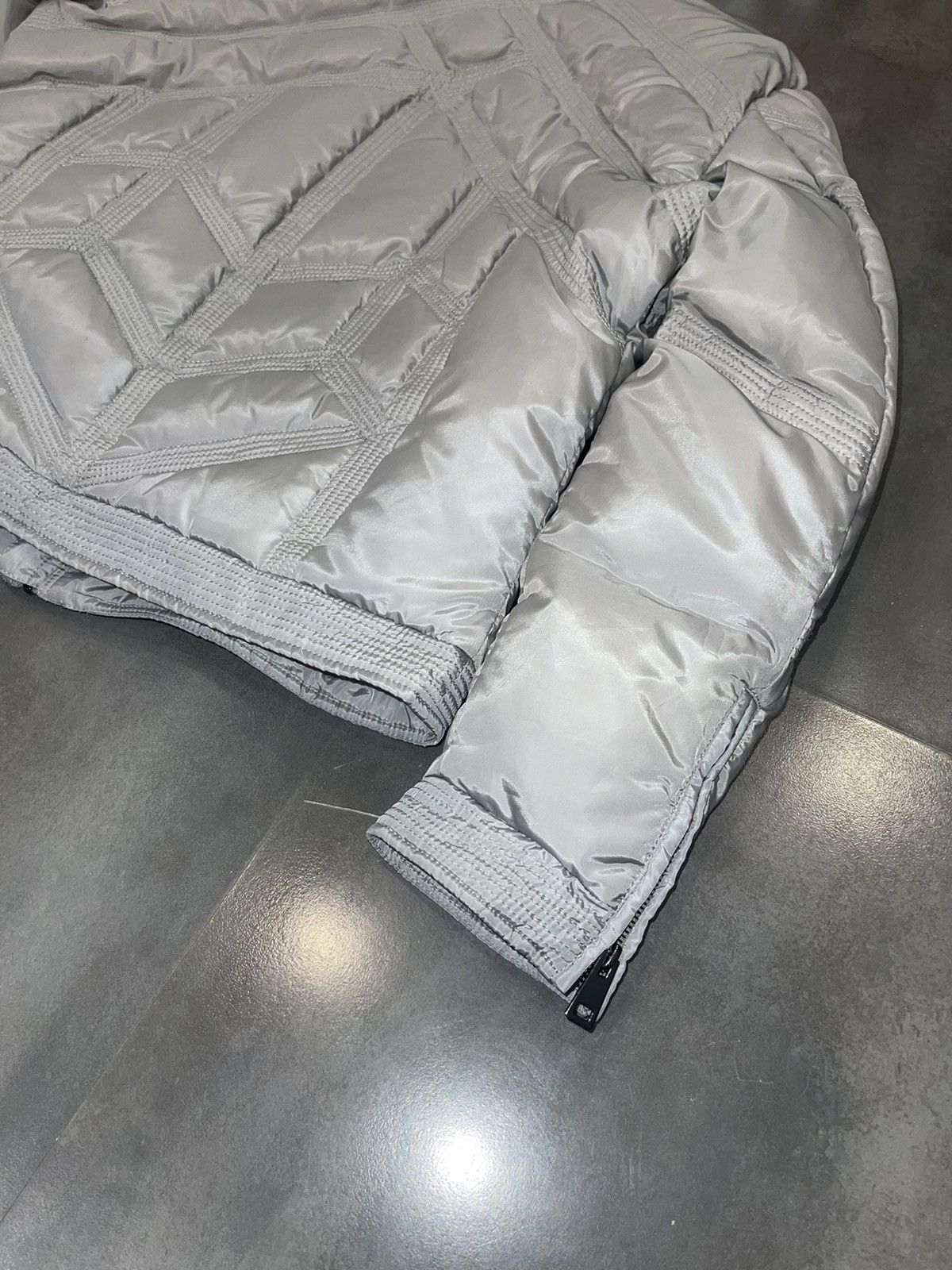 Versace Versace Technical Biker Grey Puffer Down Jacket Size US L / EU 52-54 / 3 - 12 Thumbnail