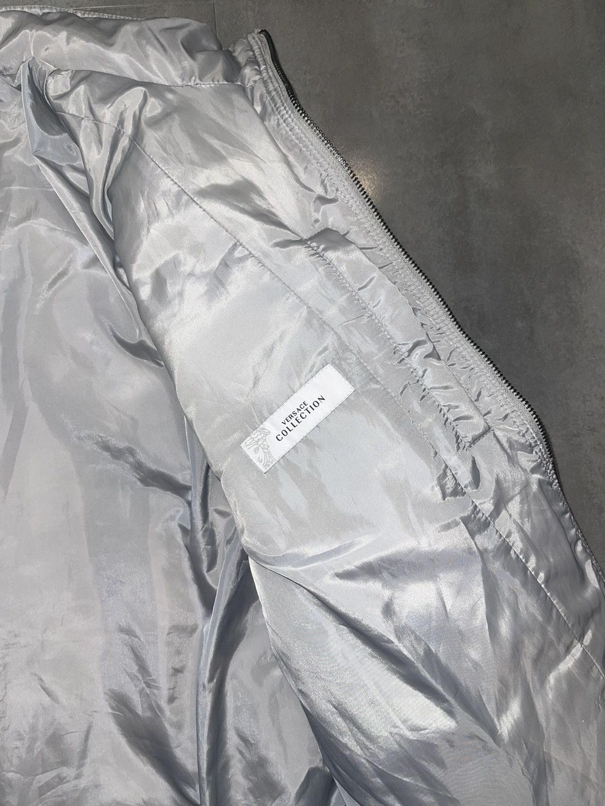 Versace Versace Technical Biker Grey Puffer Down Jacket Size US L / EU 52-54 / 3 - 17 Thumbnail
