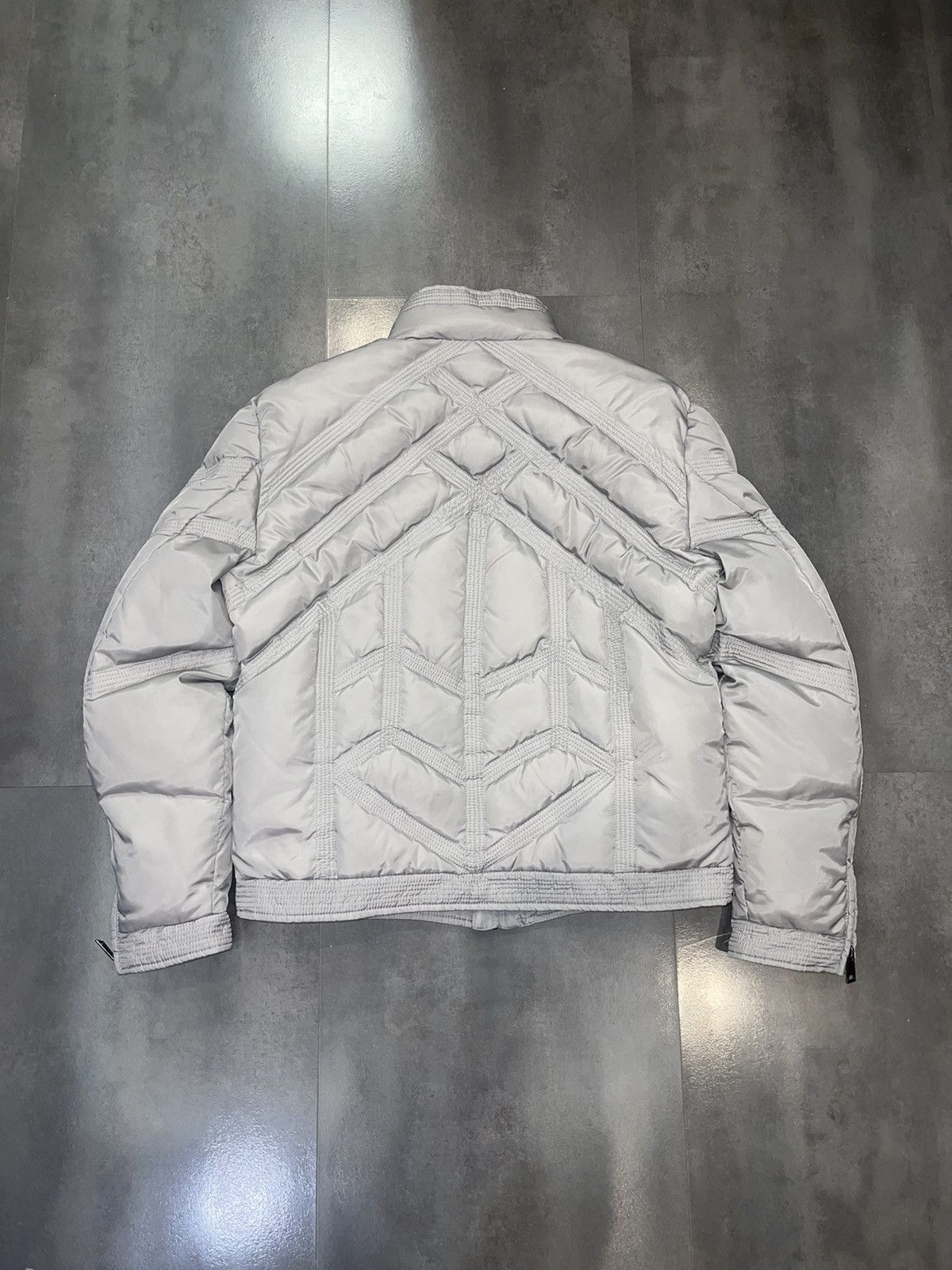Versace Versace Technical Biker Grey Puffer Down Jacket Size US L / EU 52-54 / 3 - 11 Thumbnail