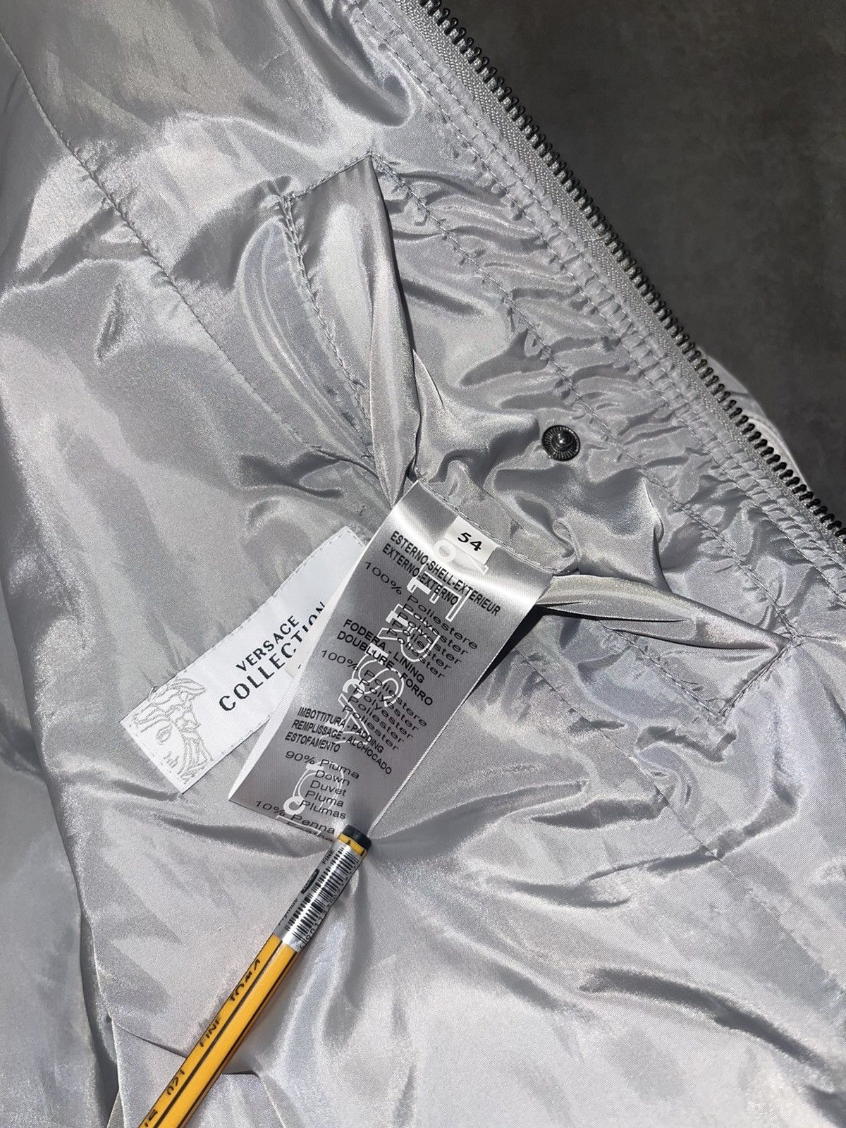 Versace Versace Technical Biker Grey Puffer Down Jacket Size US L / EU 52-54 / 3 - 19 Thumbnail