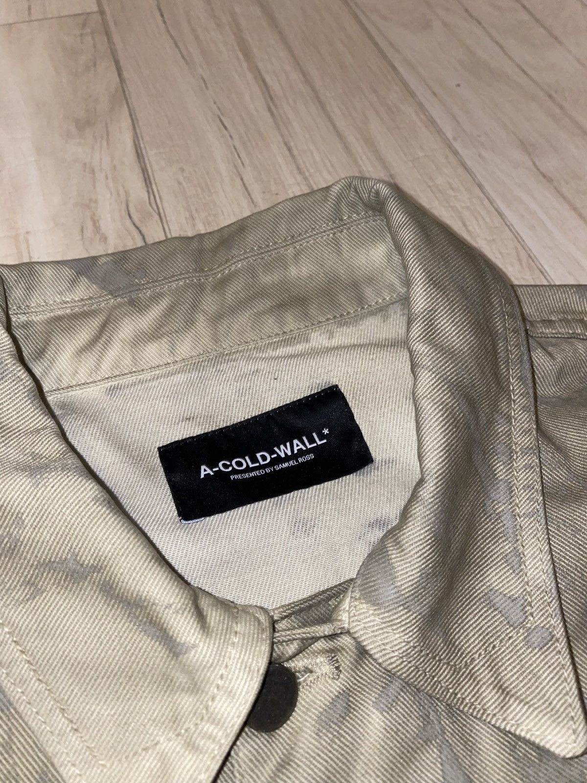 A-COLD-WALL* DS! A-Cold-Wall* Beige Corrosion Denim Jacket Size US L / EU 52-54 / 3 - 13 Thumbnail