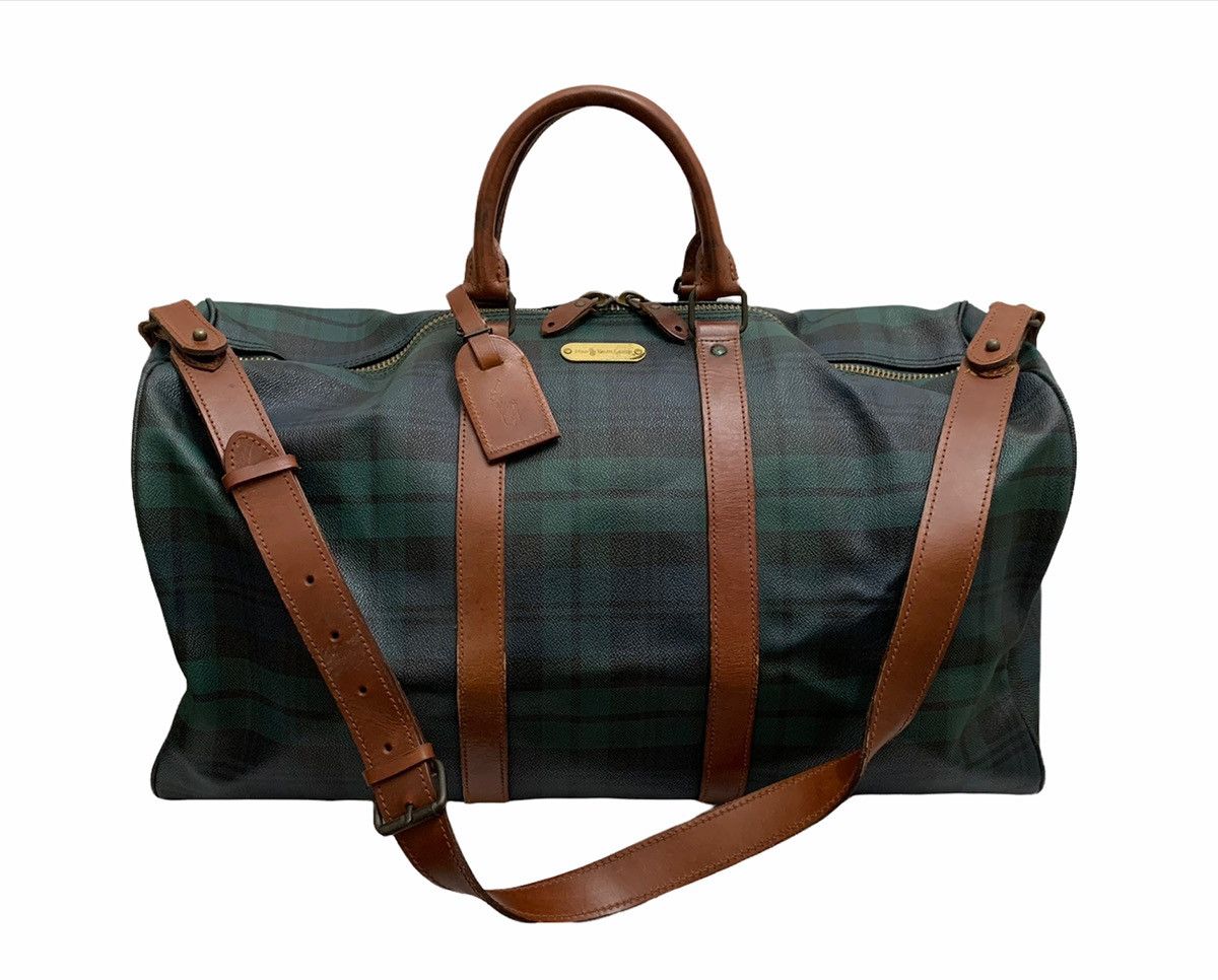 Polo Ralph Lauren × RRL Ralph Lauren × Vintage Iconic RARE Polo Ralph Lauren Leather Large Travel Bag Size ONE SIZE - 1 Thumbnail