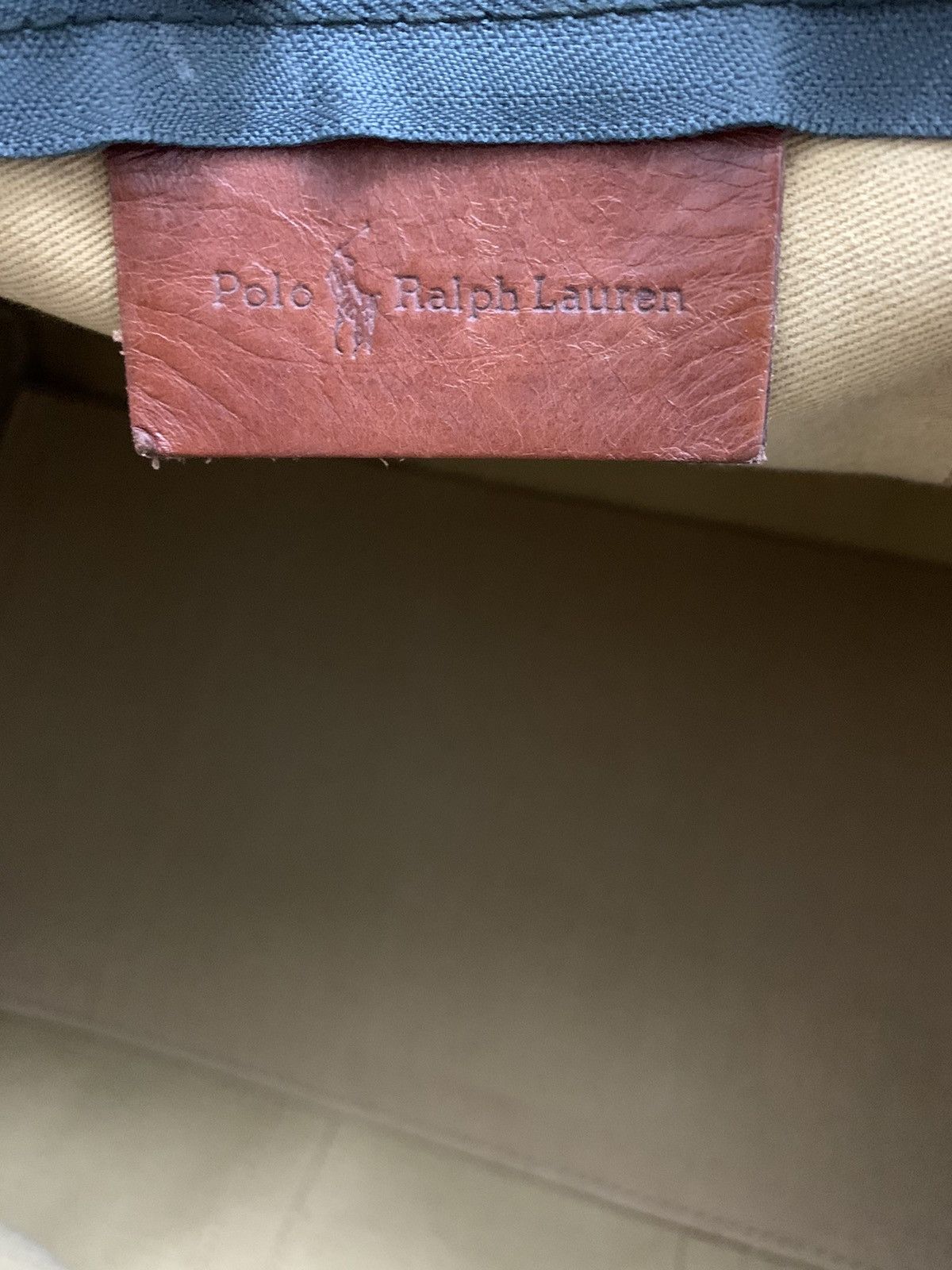 Polo Ralph Lauren × RRL Ralph Lauren × Vintage Iconic RARE Polo Ralph Lauren Leather Large Travel Bag Size ONE SIZE - 9 Thumbnail