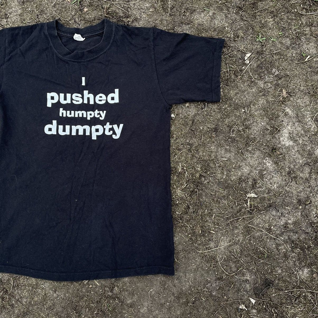 Vintage Vintage Y2K Pushed Humpty Dumpty Graphic Tee Skate Streetwea Size US S / EU 44-46 / 1 - 3 Thumbnail