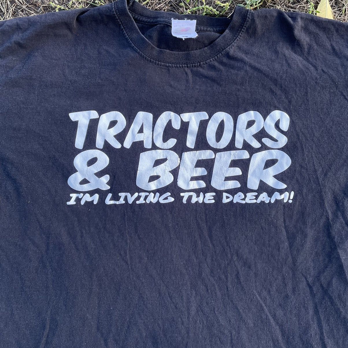 Vintage Vintage Y2K Tractors Beer Faded Graphic Tee Americana Boxy L Size US L / EU 52-54 / 3 - 2 Thumbnail