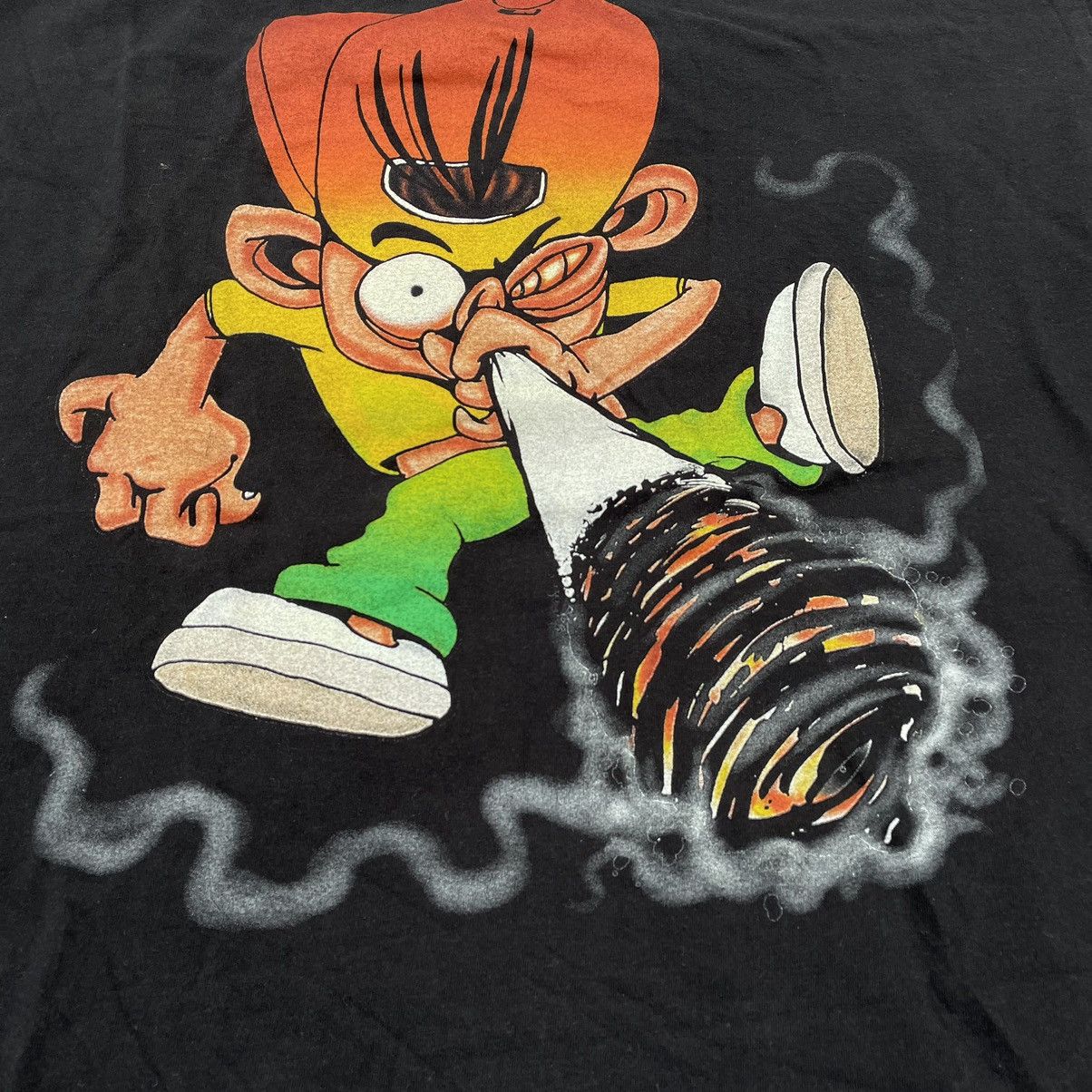 Vintage Vintage 90s Graphic Tee Sun Faded Punk Streetwear Relaxed L Size US L / EU 52-54 / 3 - 6 Thumbnail