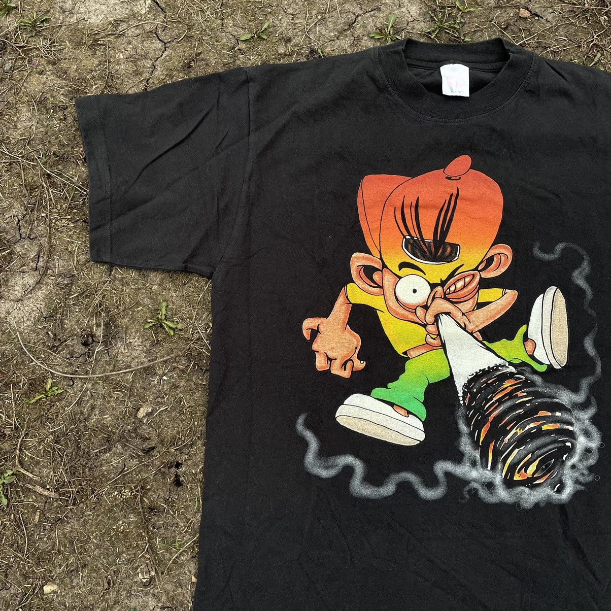 Vintage Vintage 90s Graphic Tee Sun Faded Punk Streetwear Relaxed L Size US L / EU 52-54 / 3 - 4 Thumbnail