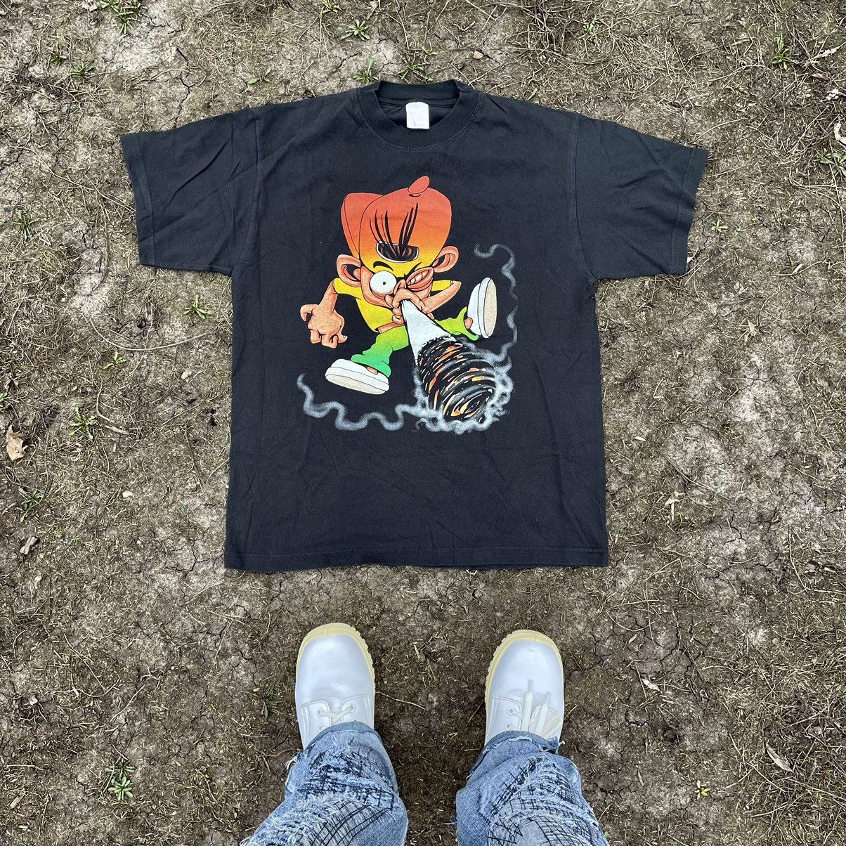 Vintage Vintage 90s Graphic Tee Sun Faded Punk Streetwear Relaxed L Size US L / EU 52-54 / 3 - 1 Thumbnail