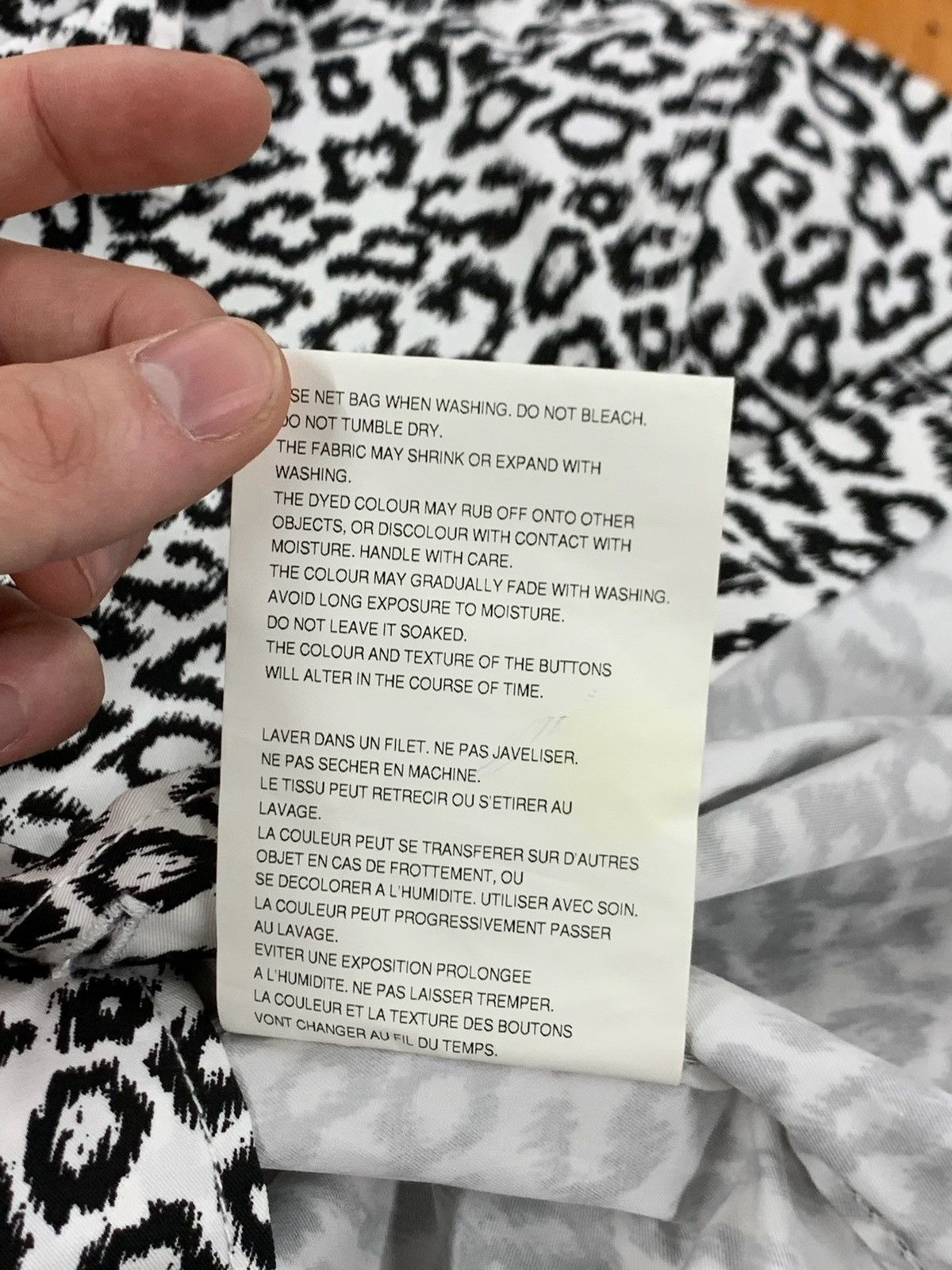 Comme des Garcons Comme Des Garçon Cheetah Print Shirt Rare Size US L / EU 52-54 / 3 - 7 Thumbnail