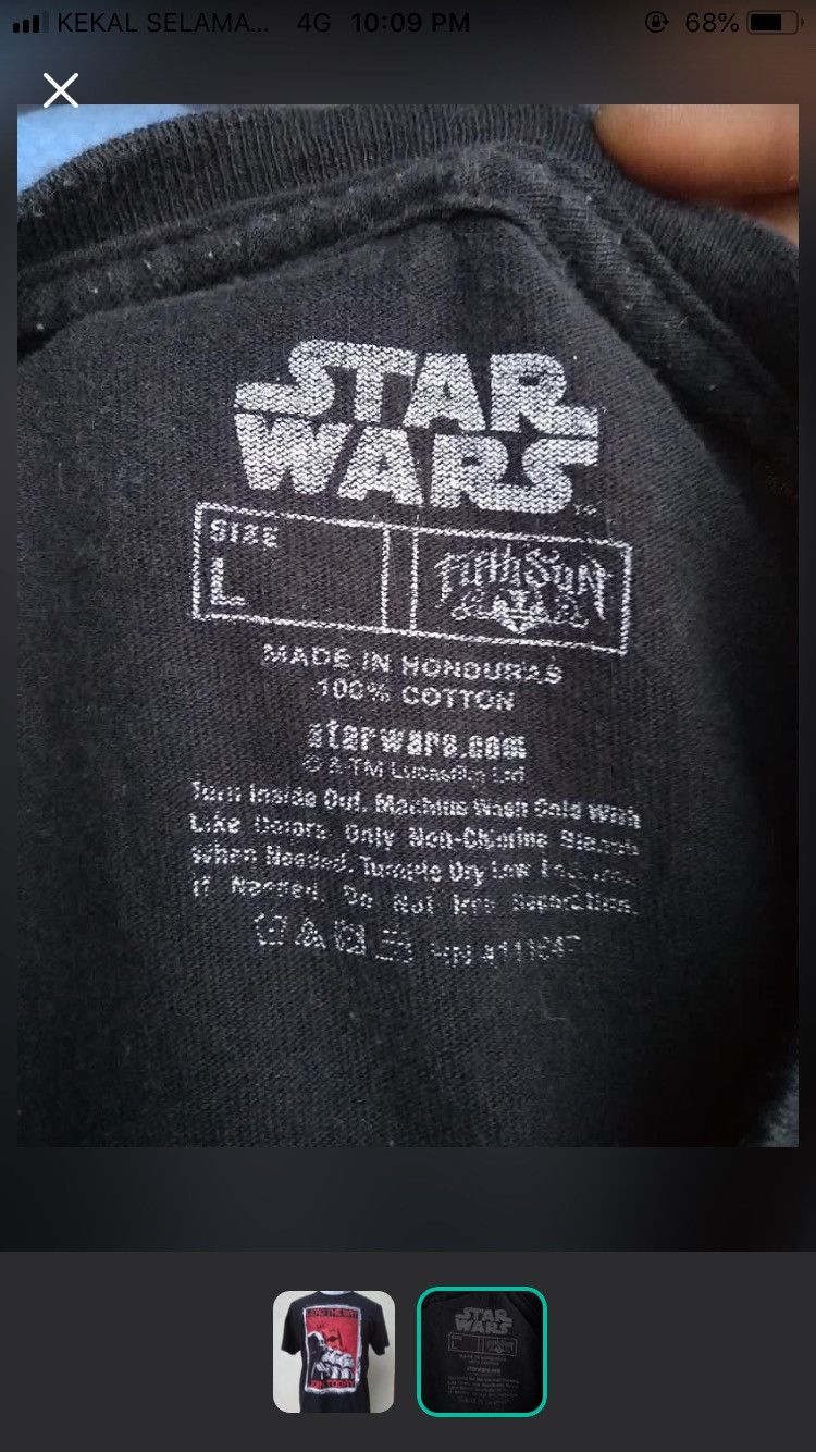 Star Wars × Vintage Dark Vader Star Wars Movie Lead The Way Tee Size US L / EU 52-54 / 3 - 4 Thumbnail
