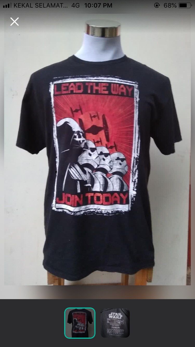 Star Wars × Vintage Dark Vader Star Wars Movie Lead The Way Tee Size US L / EU 52-54 / 3 - 2 Thumbnail