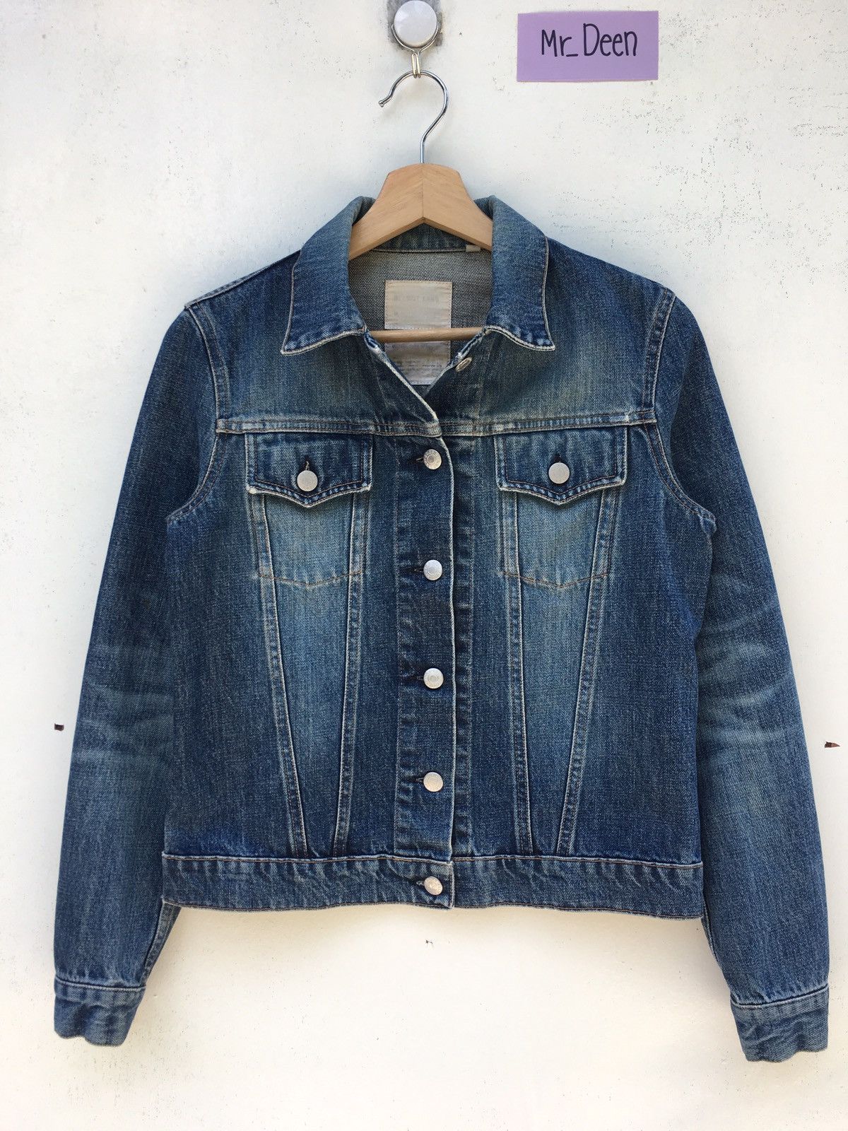 Helmut Lang Vintage Helmut Lang Dark Denim Jacket Size US S / EU 44-46 / 1 - 1 Thumbnail