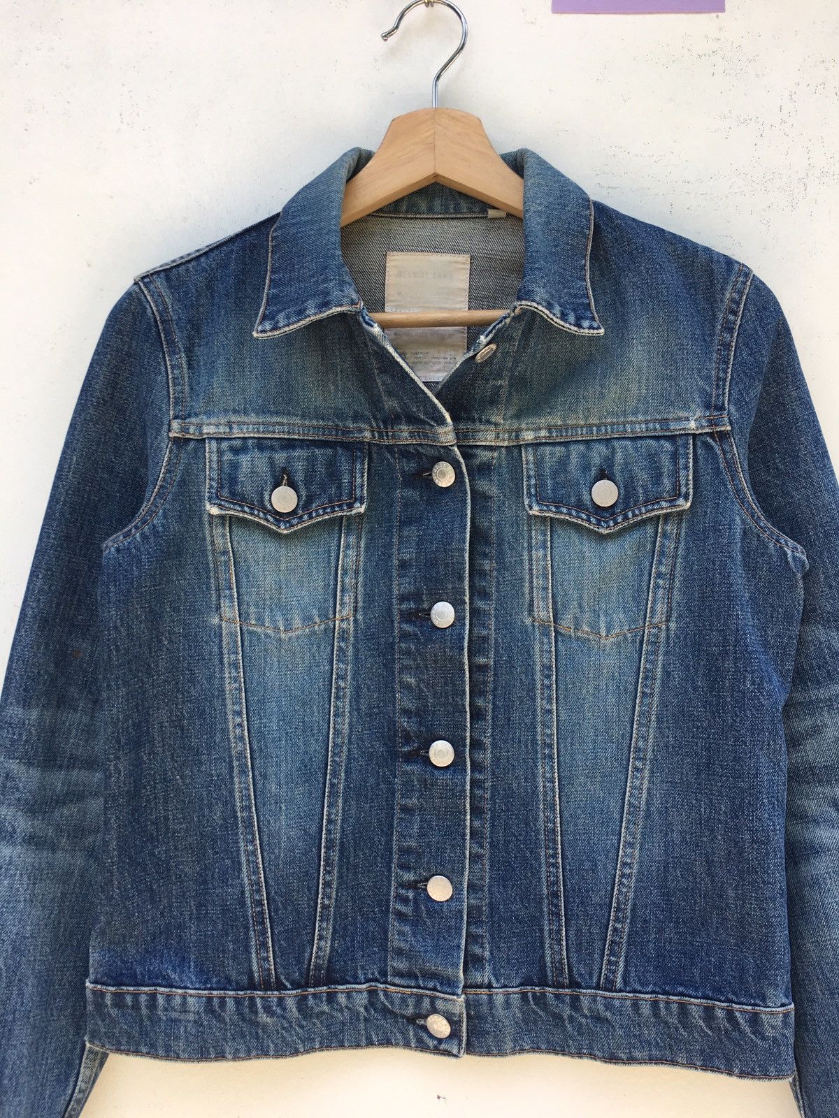 Helmut Lang Vintage Helmut Lang Dark Denim Jacket Size US S / EU 44-46 / 1 - 4 Thumbnail