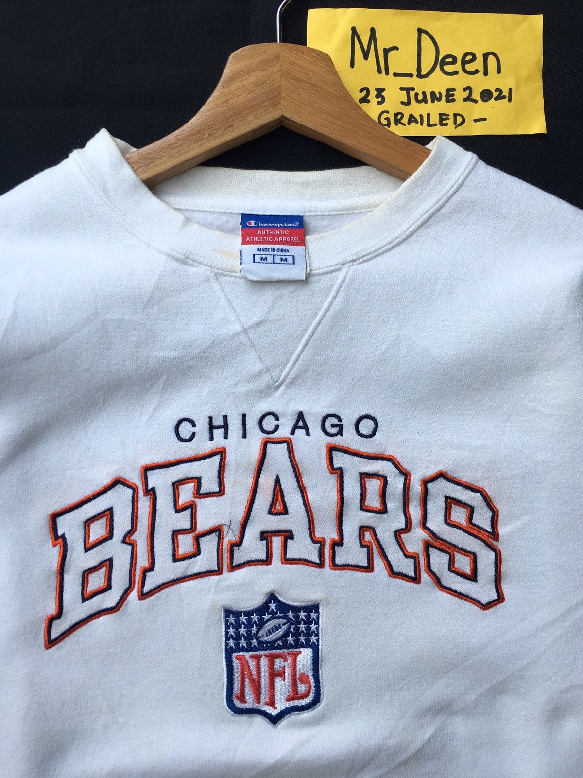 Champion Vintage Chicago Bears Big Logo NFL Sweatshirt Size US M / EU 48-50 / 2 - 5 Thumbnail