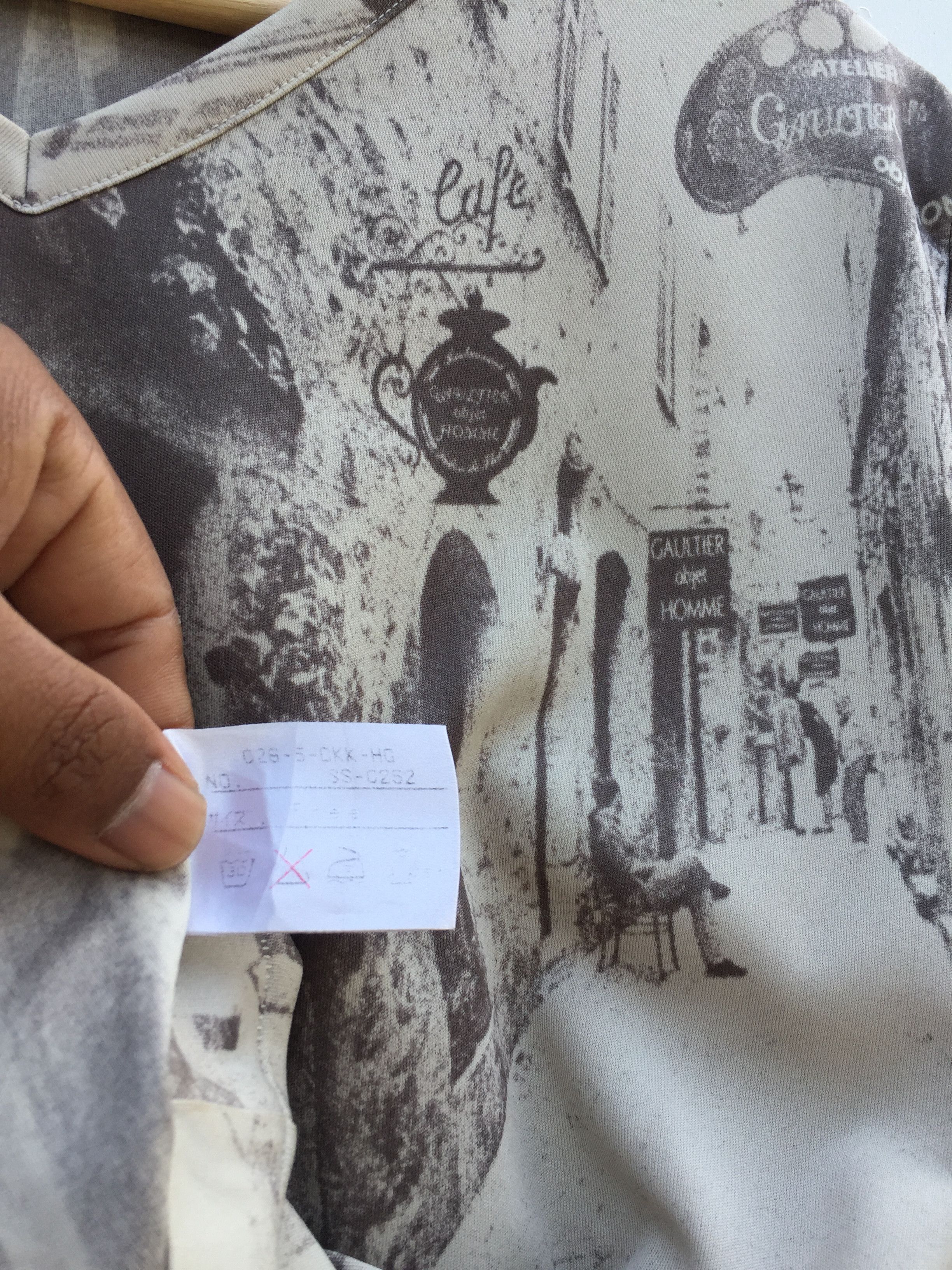 Jean Paul Gaultier Vintage JPG Gaultier Homme Objet jacquard image shortsleeve Size US S / EU 44-46 / 1 - 9 Thumbnail