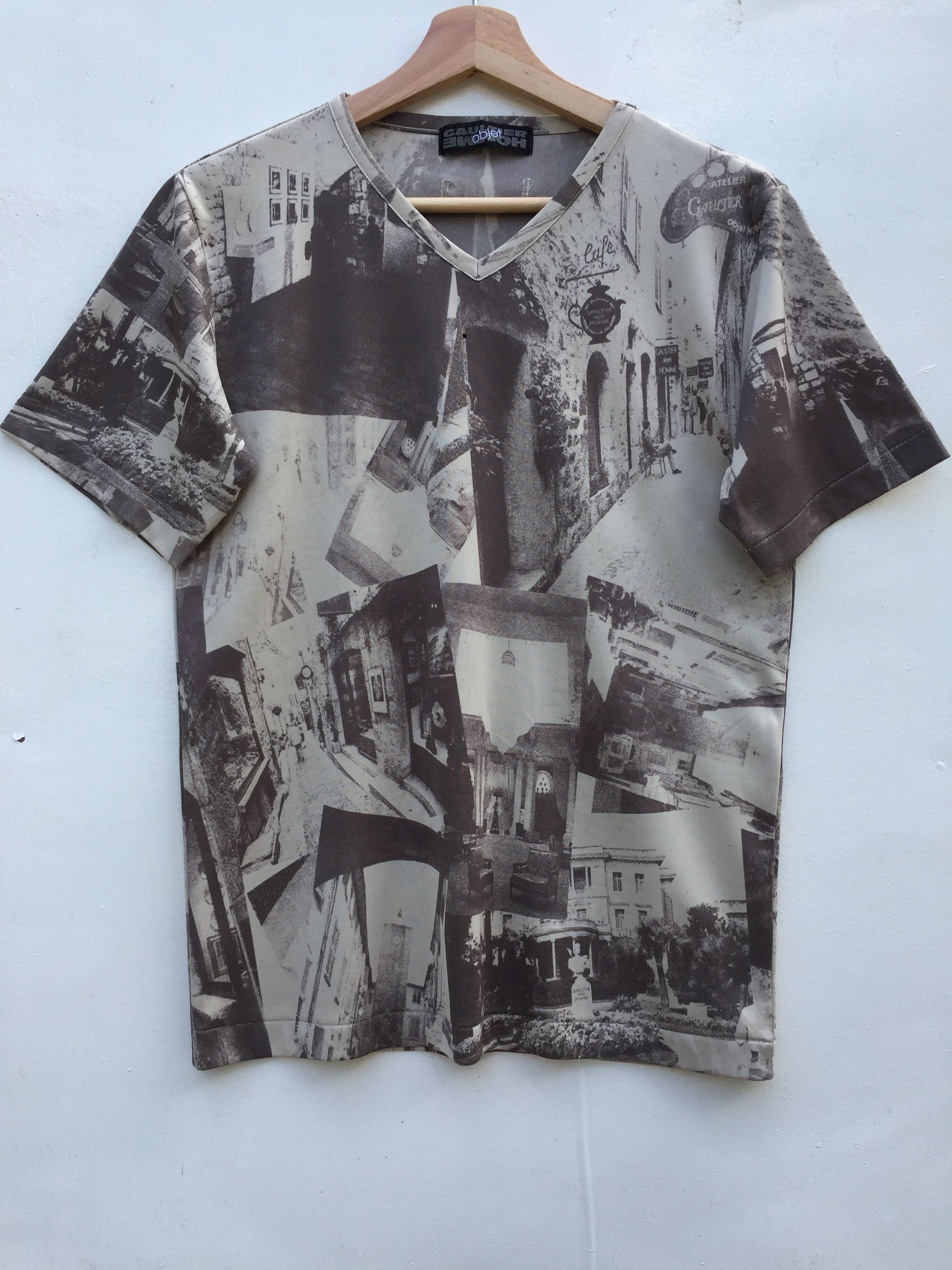 Jean Paul Gaultier Vintage JPG Gaultier Homme Objet jacquard image shortsleeve Size US S / EU 44-46 / 1 - 5 Thumbnail