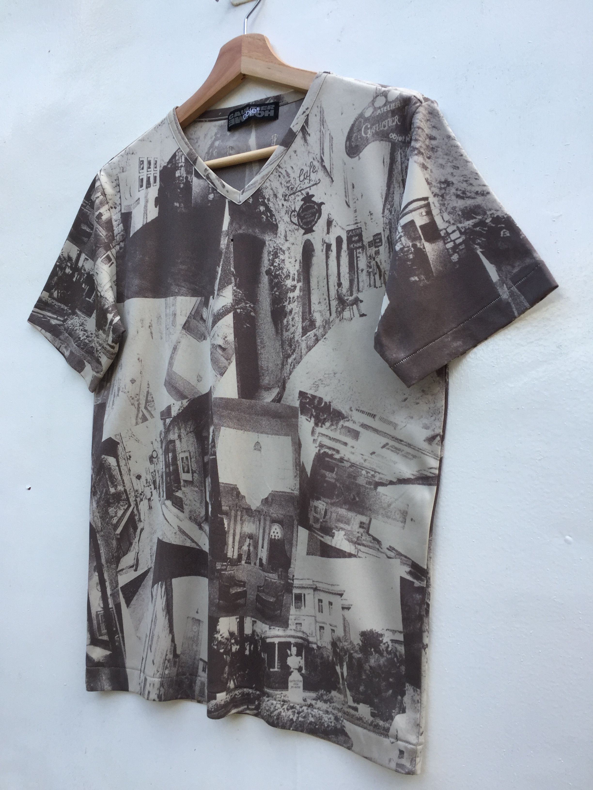 Jean Paul Gaultier Vintage JPG Gaultier Homme Objet jacquard image shortsleeve Size US S / EU 44-46 / 1 - 6 Thumbnail