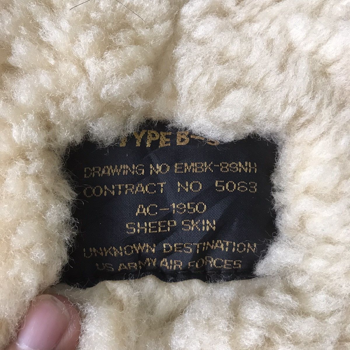 Other Sheepskin Jacket Hooded Type B3 Unknown Destination Usaf Size US M / EU 48-50 / 2 - 20 Thumbnail