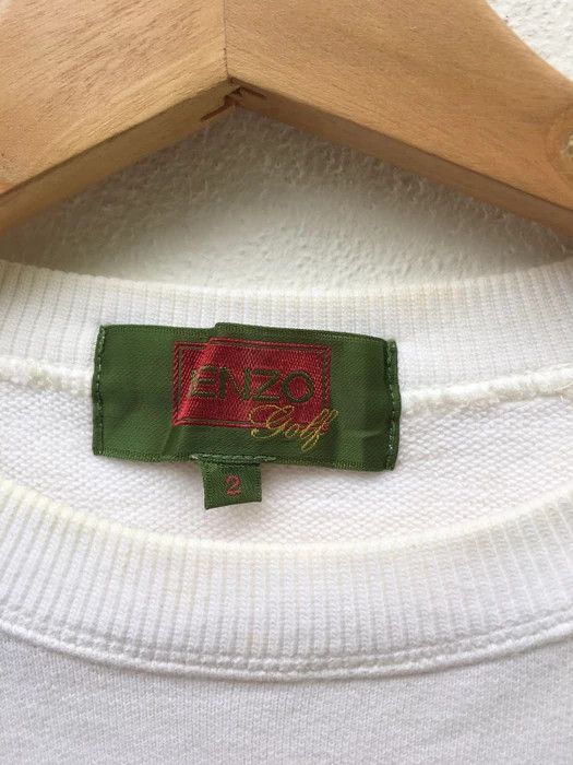 Kenzo Vintage Kenzo Big Logo White Sweatshirt Size US M / EU 48-50 / 2 - 8 Thumbnail
