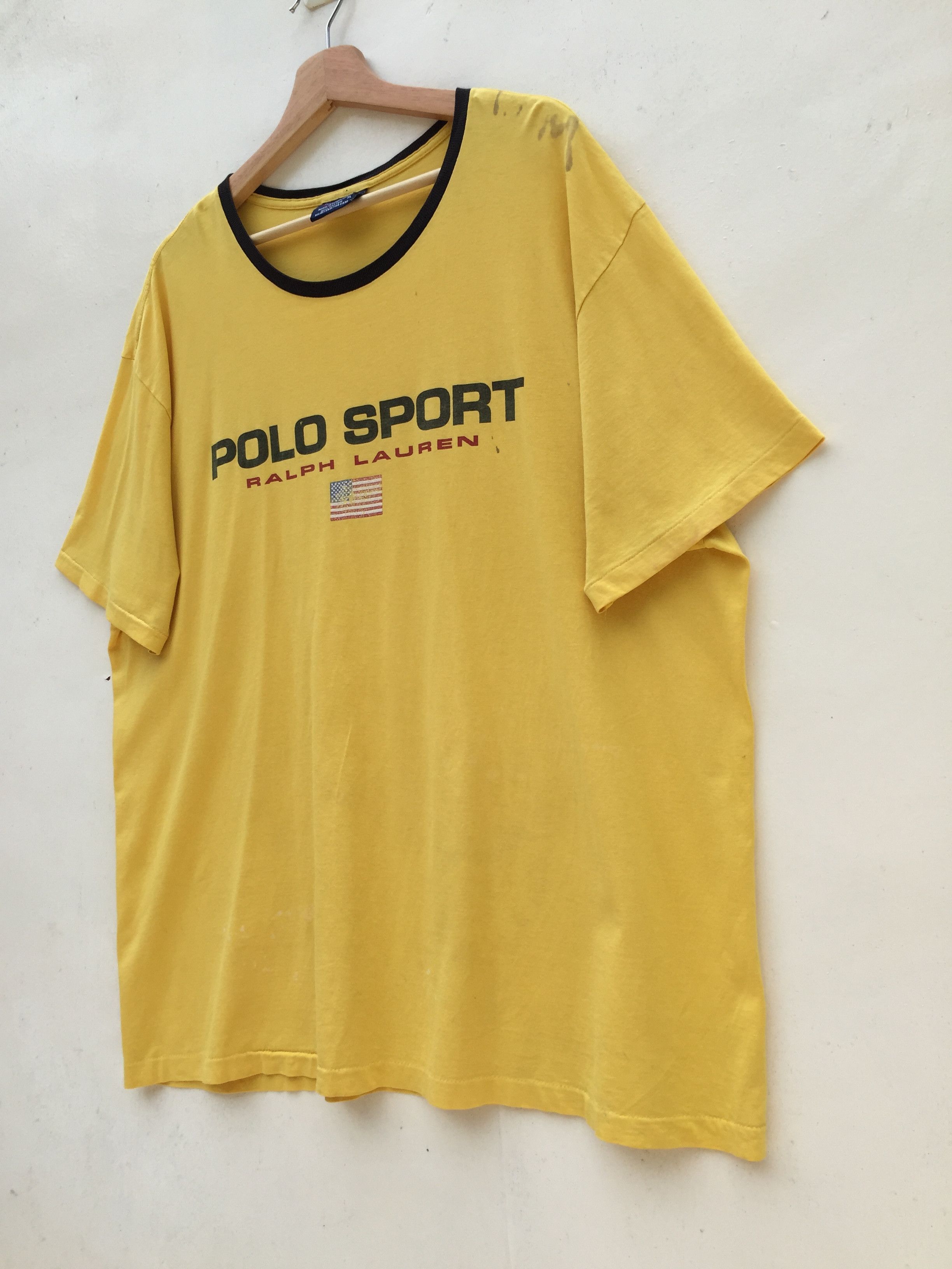Polo Ralph Lauren Vintage 90s Ralph Lauren Polo Sport T Shirt Size US XL / EU 56 / 4 - 3 Thumbnail