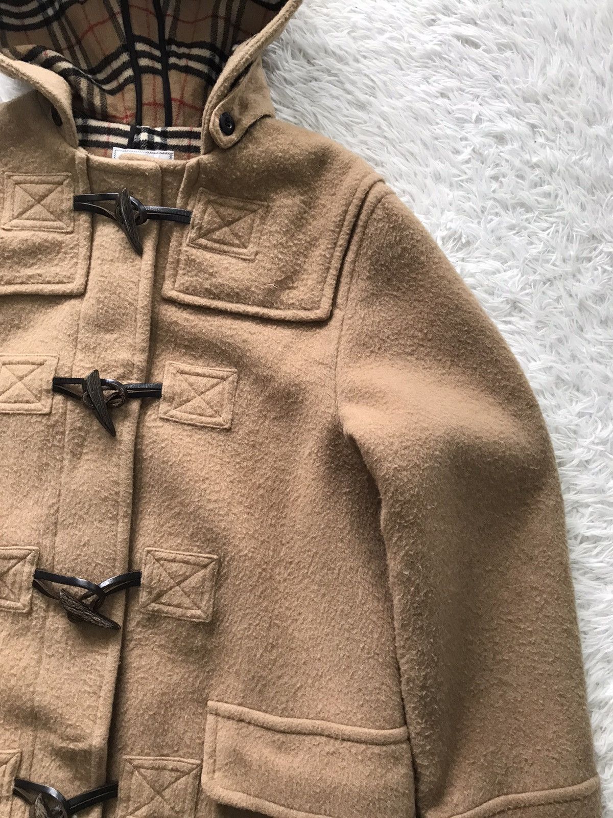 Burberry Burberrys Blend Wool Dufflecoat Inner Checkered Size M / US 6-8 / IT 42-44 - 6 Thumbnail