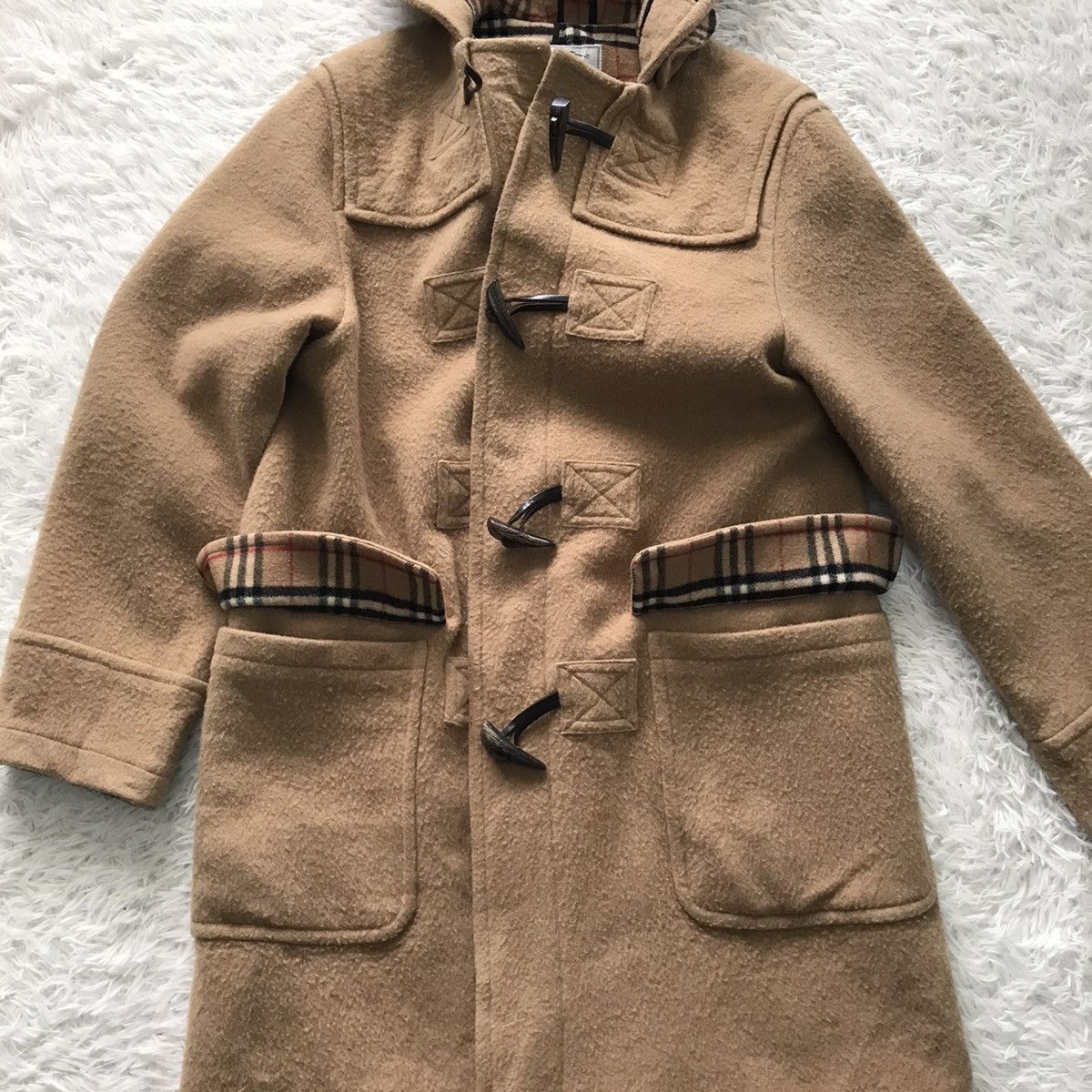 Burberry Burberrys Blend Wool Dufflecoat Inner Checkered Size M / US 6-8 / IT 42-44 - 15 Thumbnail