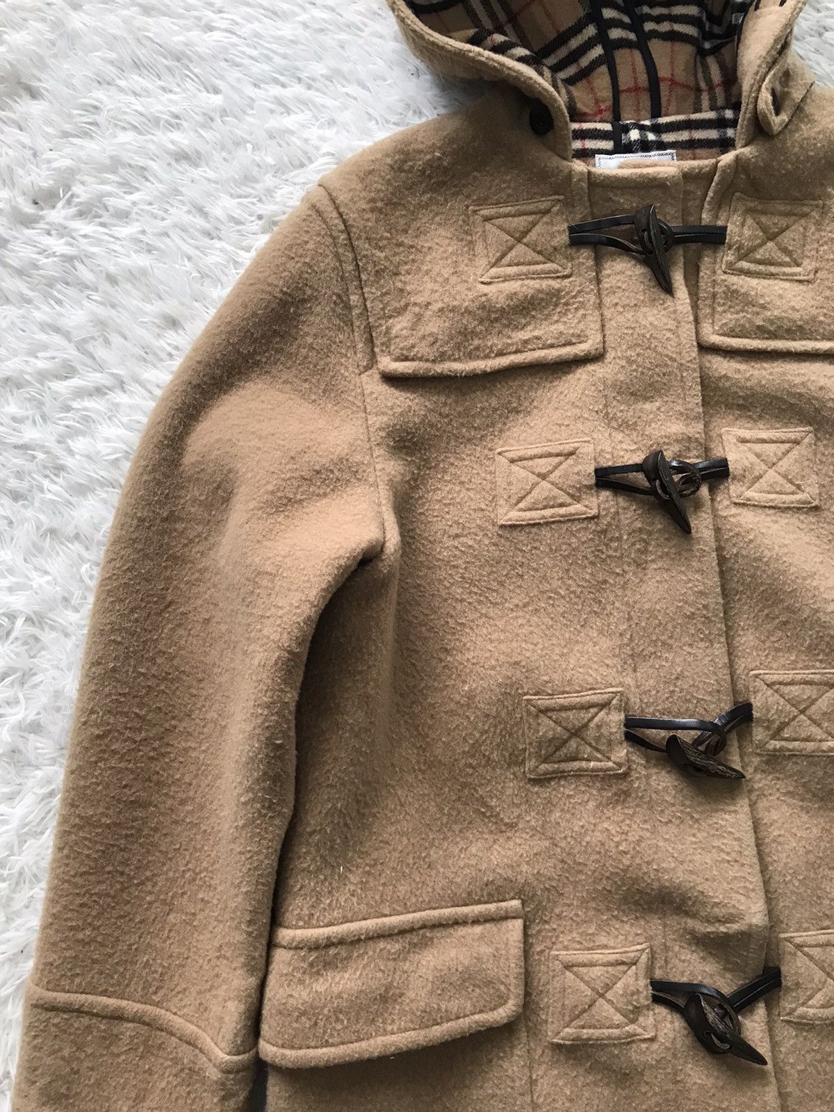 Burberry Burberrys Blend Wool Dufflecoat Inner Checkered Size M / US 6-8 / IT 42-44 - 7 Thumbnail