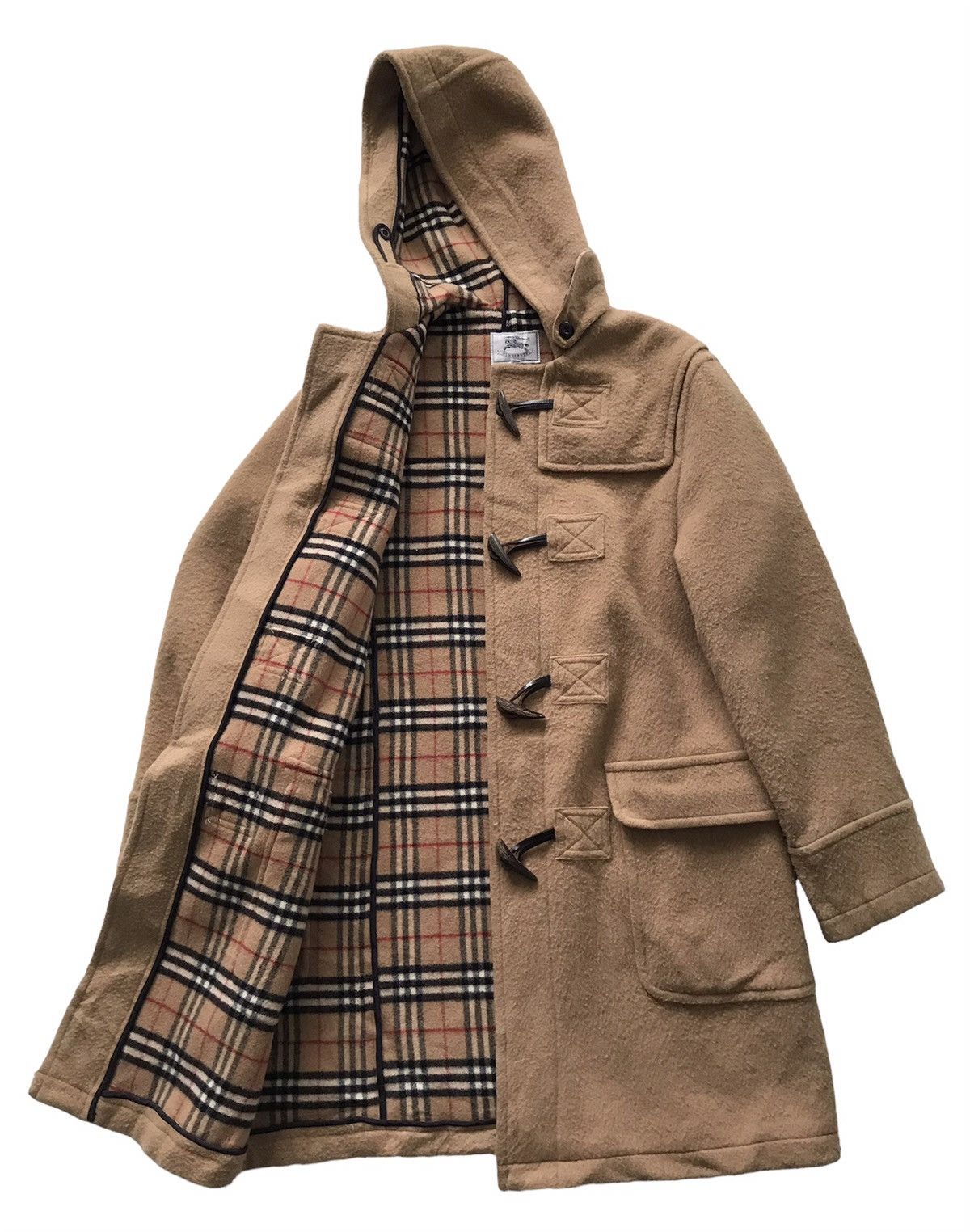 Burberry Burberrys Blend Wool Dufflecoat Inner Checkered Size M / US 6-8 / IT 42-44 - 1 Thumbnail