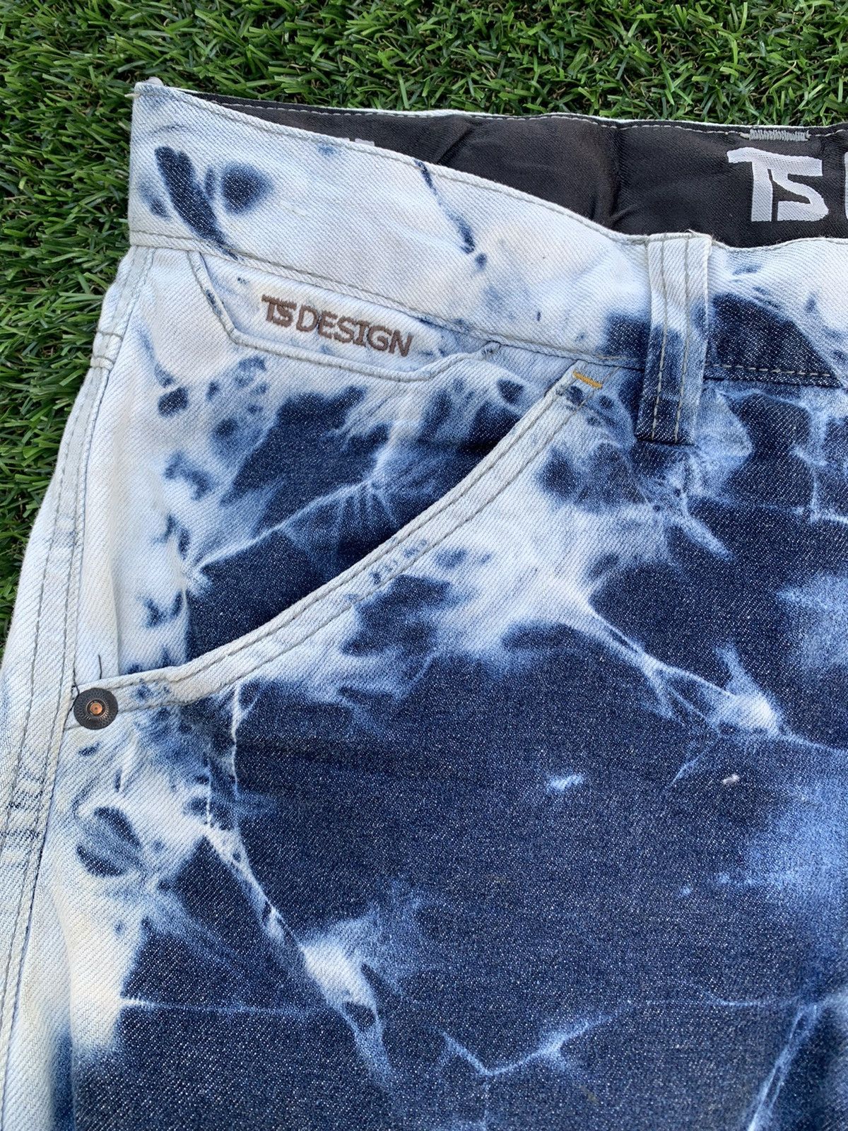 Japanese Brand TS Design Acidwash Denim Pants Size US 32 / EU 48 - 11 Thumbnail