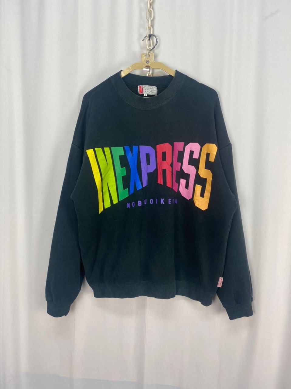 Express × Japanese Brand × Vintage Vintage I.n. Express nobuo ikeda spellout sweatshirt Size US L / EU 52-54 / 3 - 8 Thumbnail