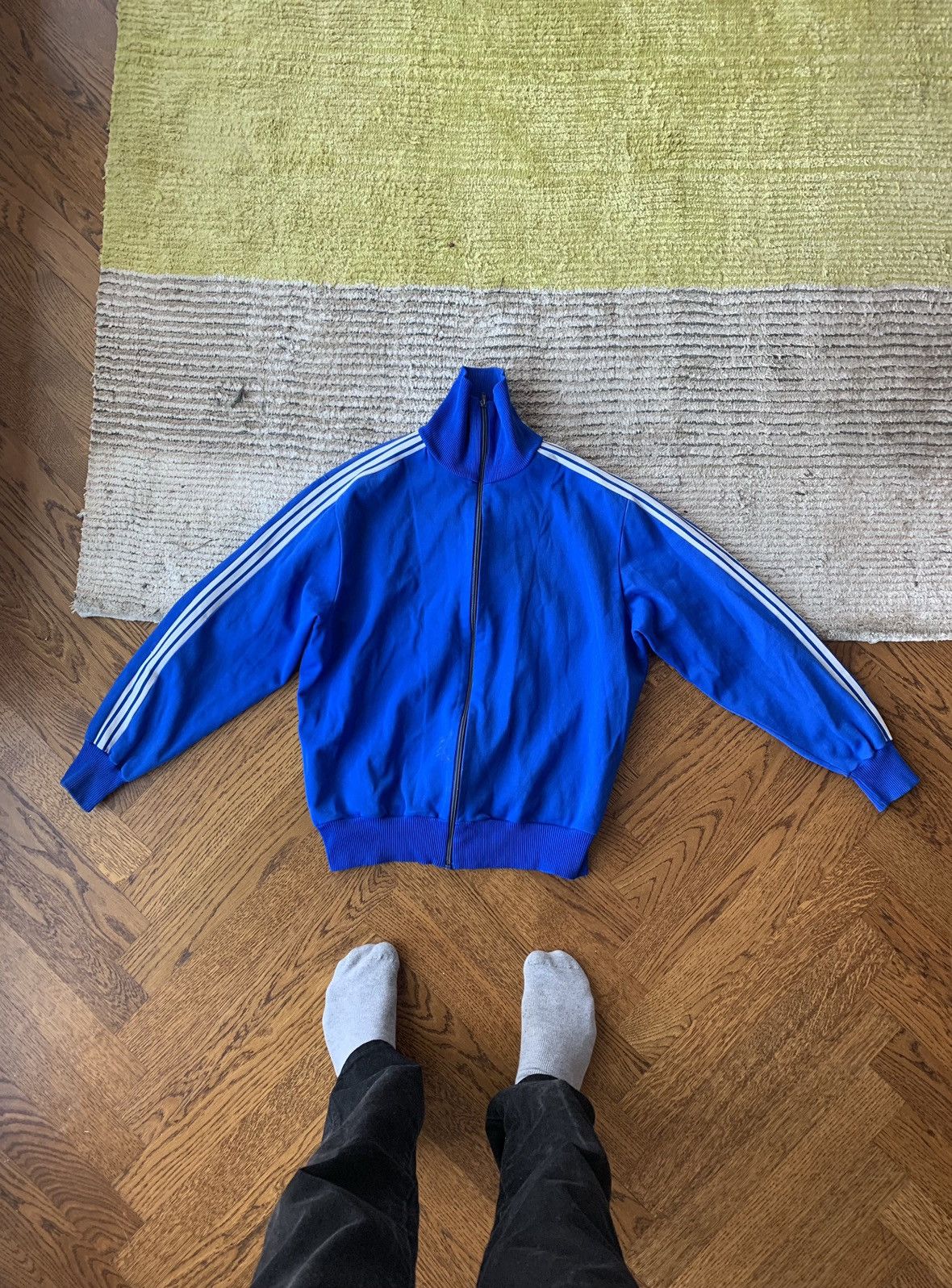 Adidas × Vintage 1960s Vintage Adidas Track Suit Jacket Georg Schwahn Rare 70 Size US M / EU 48-50 / 2 - 15 Thumbnail