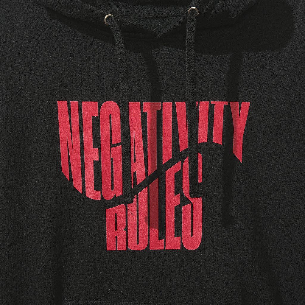 Anti Social Social Club DS ASSC Red Negativity Rules Black Hoodie Supreme bape kith Size US S / EU 44-46 / 1 - 5 Thumbnail