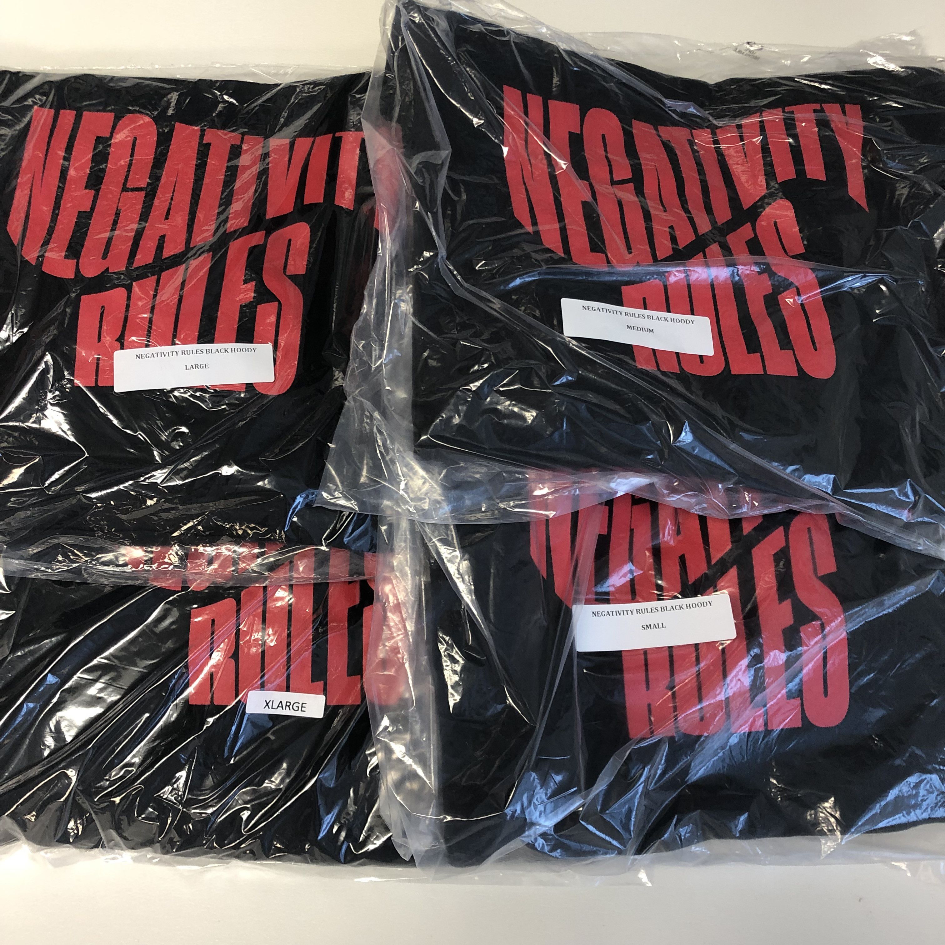 Anti Social Social Club DS ASSC Red Negativity Rules Black Hoodie Supreme bape kith Size US S / EU 44-46 / 1 - 7 Thumbnail