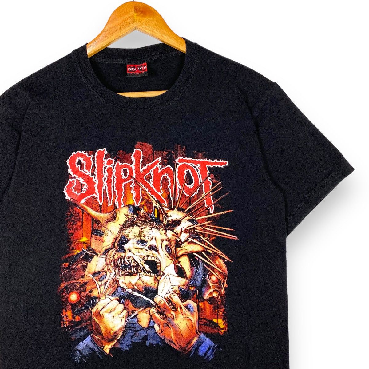 Band Tees × Slipknot × Vintage SLIPKNOT BAND TEE NU-METAL / LINKIN PARK / KORN Size US L / EU 52-54 / 3 - 2 Thumbnail