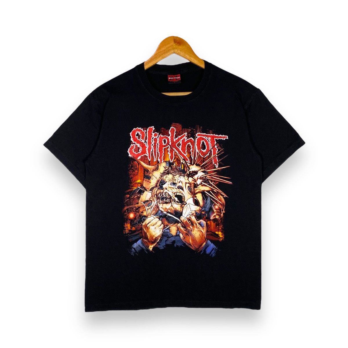 Band Tees × Slipknot × Vintage SLIPKNOT BAND TEE NU-METAL / LINKIN PARK / KORN Size US L / EU 52-54 / 3 - 1 Thumbnail