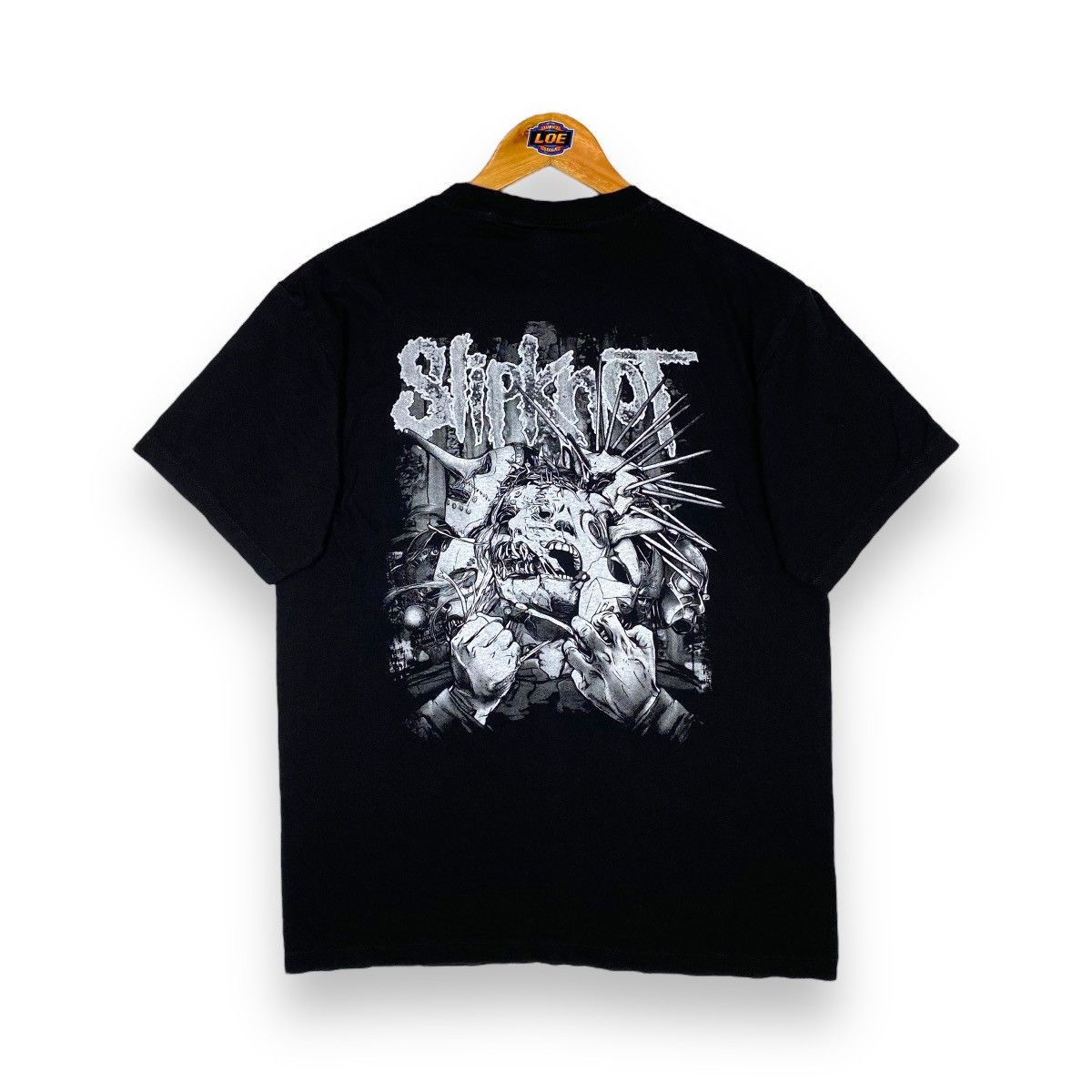 Band Tees × Slipknot × Vintage SLIPKNOT BAND TEE NU-METAL / LINKIN PARK / KORN Size US L / EU 52-54 / 3 - 6 Thumbnail