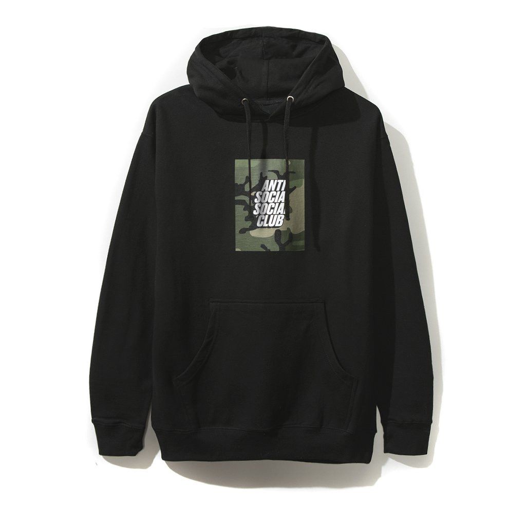 Anti Social Social Club DS White ASSC Camo Box Logo Black Hoodie hoody bape FTP FOG Size US XL / EU 56 / 4 - 2 Thumbnail