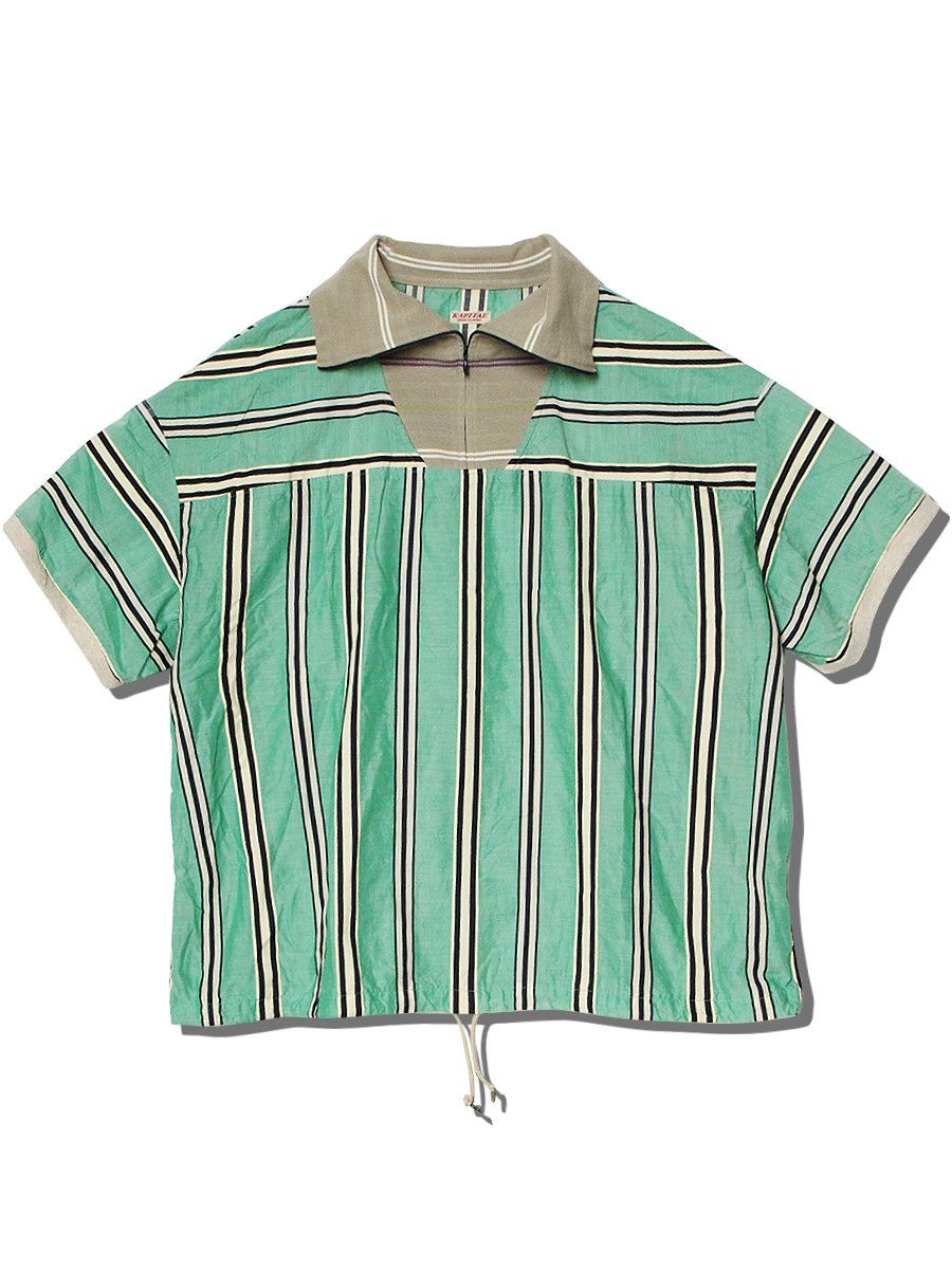 Kapital Kapital Cotton Stripe Tacky Skipper Polo Shirt Size US L / EU 52-54 / 3 - 1 Thumbnail