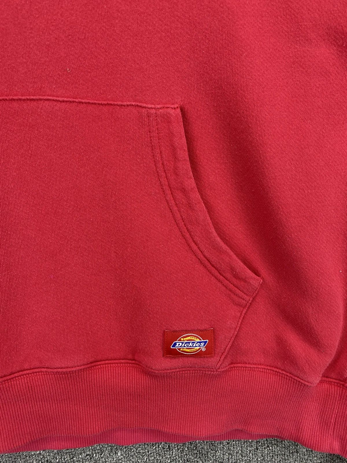 Dickies Vintage Dickies Spellout Hoodie Red Sweatshirt Size US XL / EU 56 / 4 - 6 Thumbnail