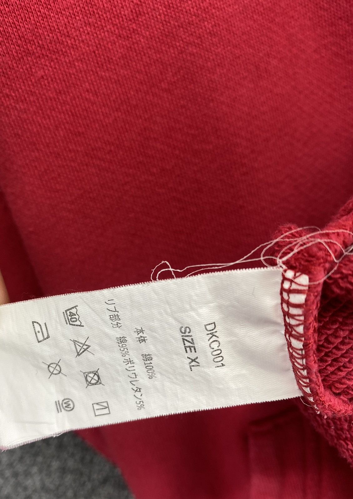 Dickies Vintage Dickies Spellout Hoodie Red Sweatshirt Size US XL / EU 56 / 4 - 10 Thumbnail