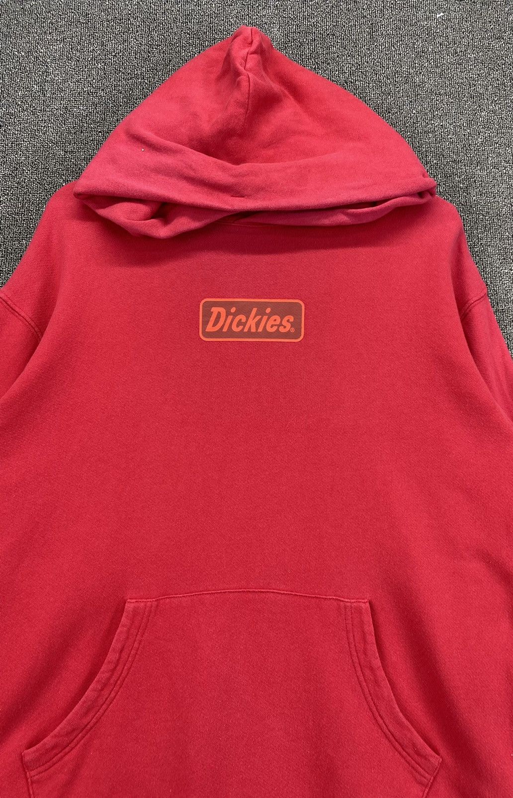 Dickies Vintage Dickies Spellout Hoodie Red Sweatshirt Size US XL / EU 56 / 4 - 5 Thumbnail